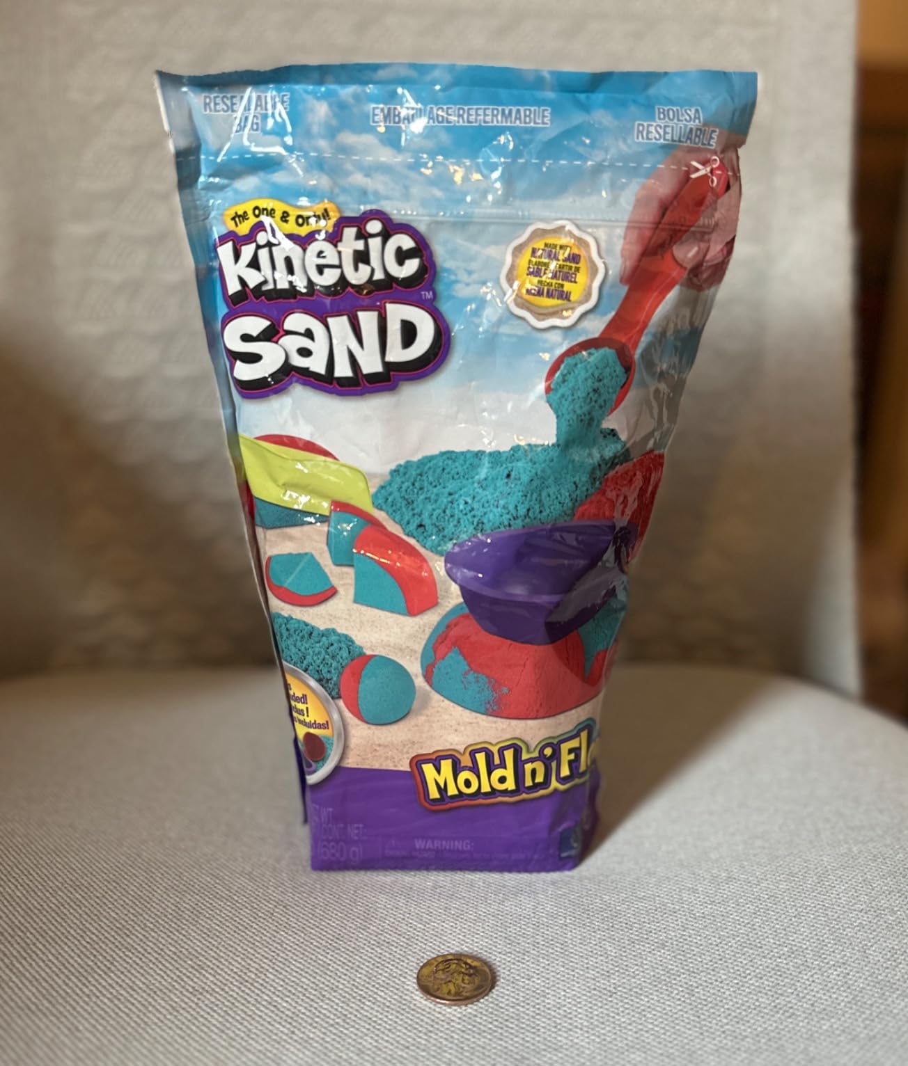 Kinetic Sand Mold n' Flow Set, Moldable Play Sand Sensory Toys, Ages 3+ customer photo 1