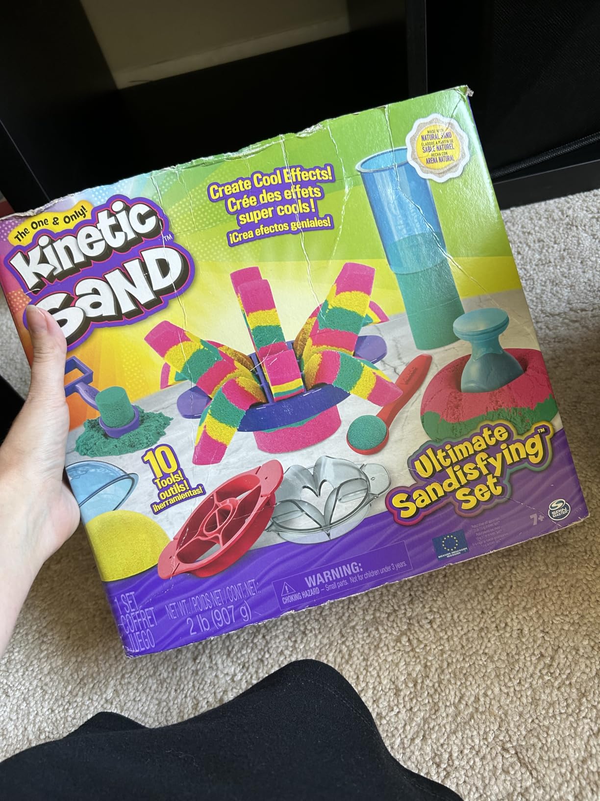 Kinetic Sand Ultimate Sandisfying Set, Moldable Sand Sensory Toys, Ages 7+ customer photo 1