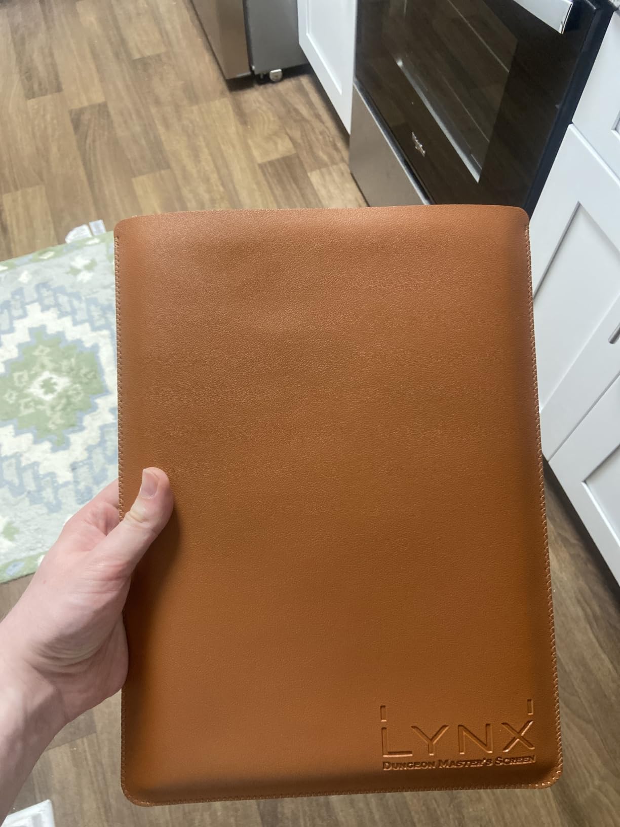DND DM Screen 5e - D&D Dungeon Master Screen 3D Faux Leather with Customizable Inserts - Dungeons & Dragons GM / Game Master Accessories Gift for Man or Woman. Hide Dice Rolls, Maps & Books (Bronze). customer photo 1