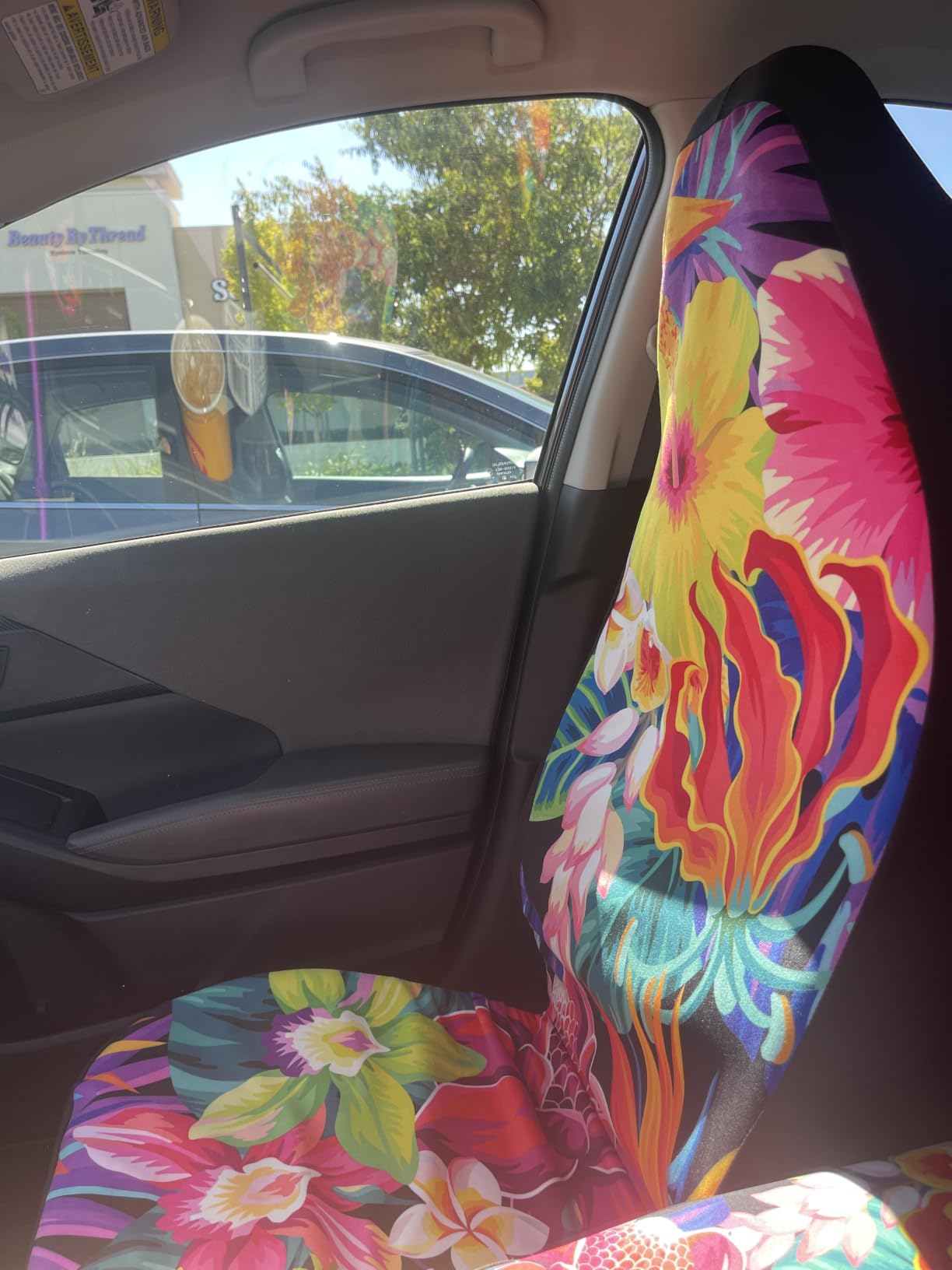 Forchrinse Bee Car Seat Covers Set 2 Pieces Universal Fit Anti-Slip Car Front Seat Protector for Sedan, Truck, SUV customer photo 1