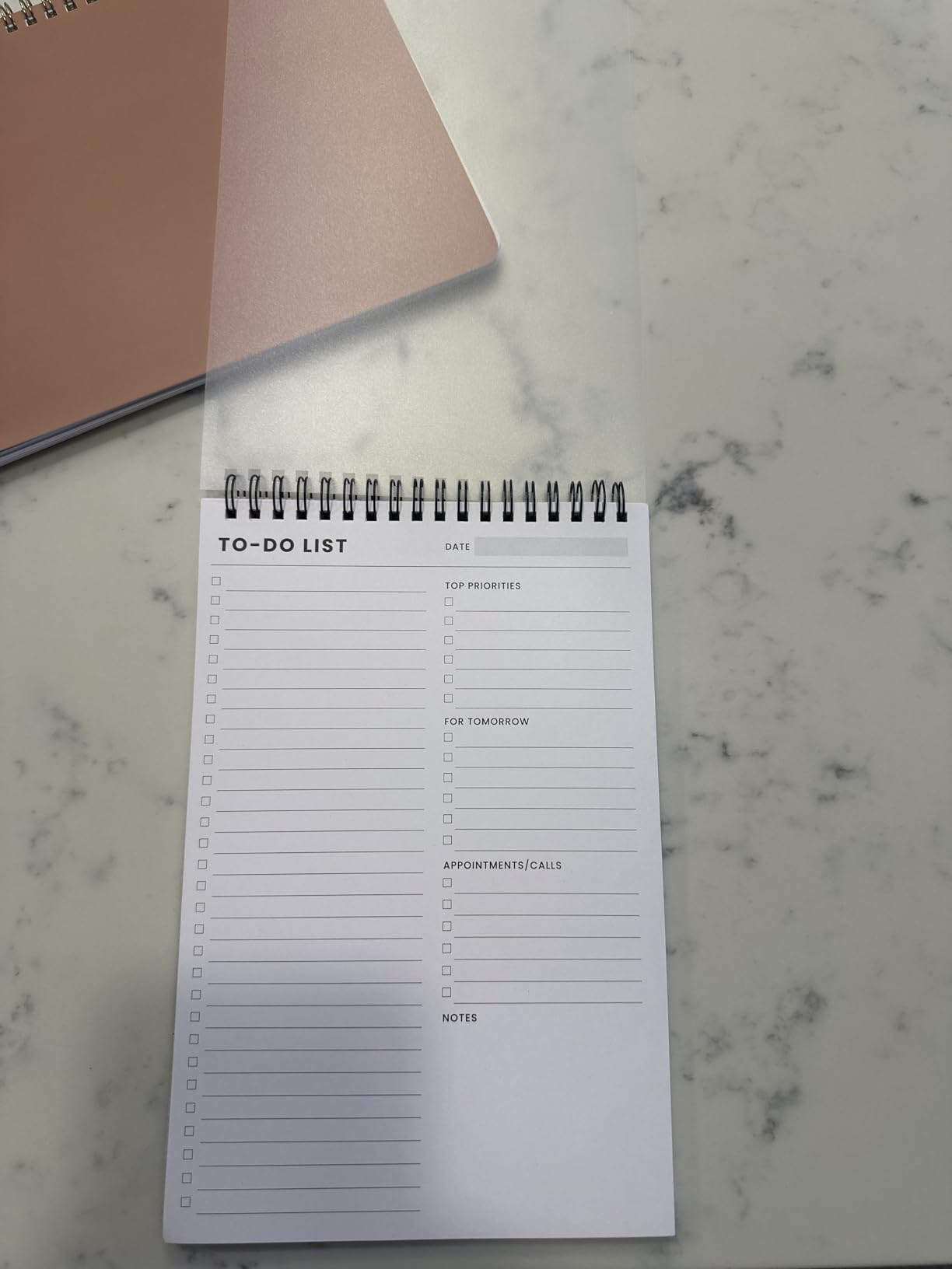 To Do List Notepad with Multiple Functional Sections, Spiral Daily Planner | 6.5 x 9.8