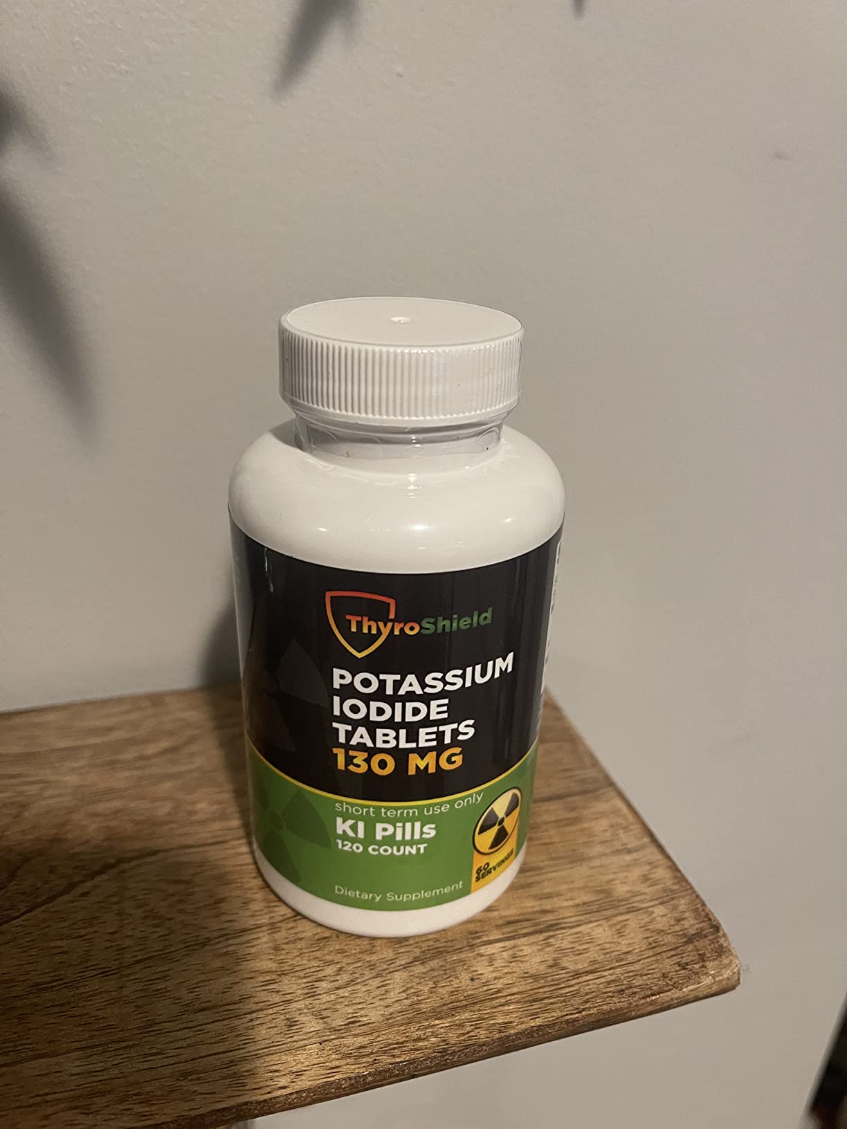 Potassium Iodide Tablets 130 mg | 120ct KI Tablets - Nuclear Radiation Protection - Potassium Iodine Pills - YODO Naciente - KI Pills - USA - ThyroShield customer photo 1