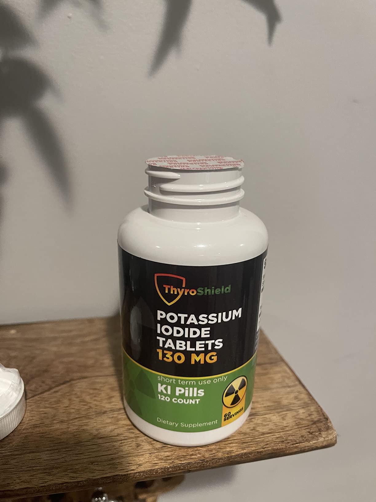 Potassium Iodide Tablets 130 mg | 120ct KI Tablets - Nuclear Radiation Protection - Potassium Iodine Pills - YODO Naciente - KI Pills - USA - ThyroShield customer photo 2