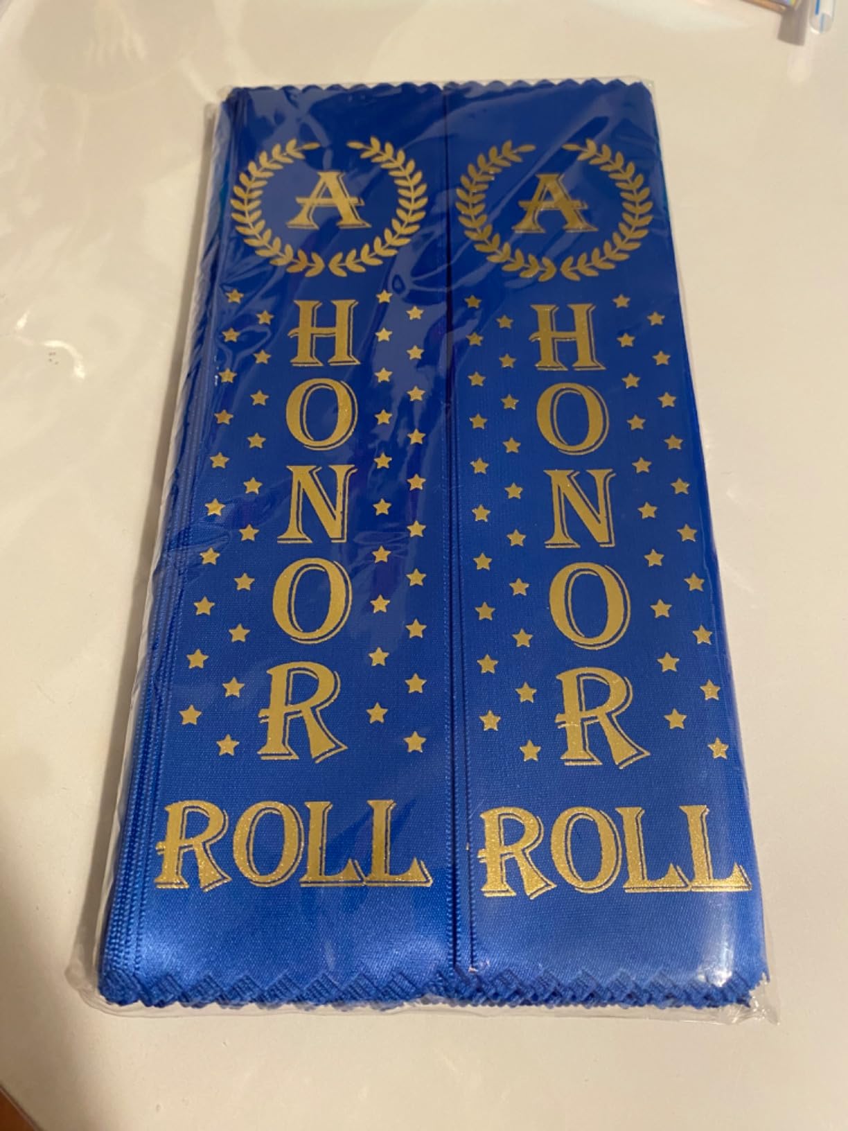 Cindeer 100 Pcs Honor Roll Ribbons Purple Award Ribbons Bulk customer photo 1