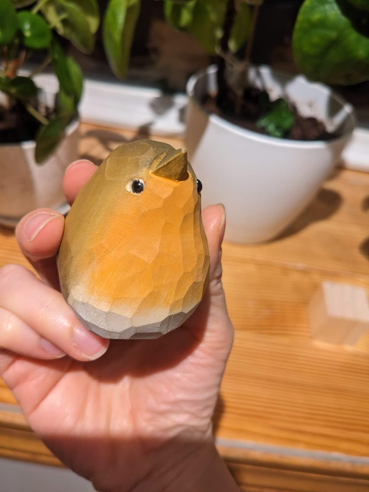 Bird Figurines Hand Carved Painted Wooden Statues for Home Decor, Gift for Bird Lovers,Housewarming, Birthday, Christmas, Anniversaries (NO.13-Tufted Titmouse) customer photo 1