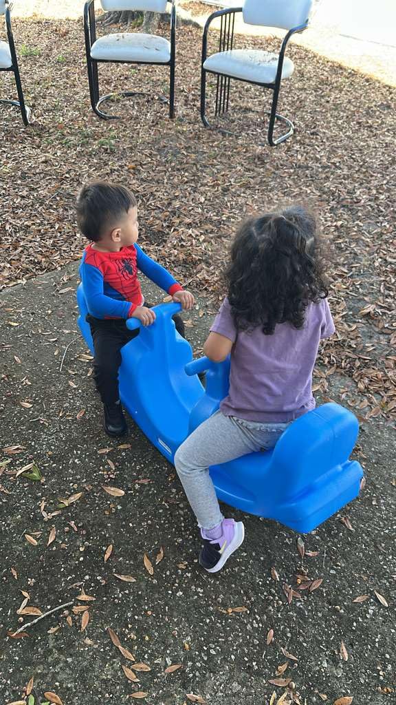 Simplay3 Up and Down Teeter Totter Seesaw - Rocking Fun for Two Toddlers or Kids Ages 18 Months to 5 Yrs- Sapphire, Made in USA customer photo 1