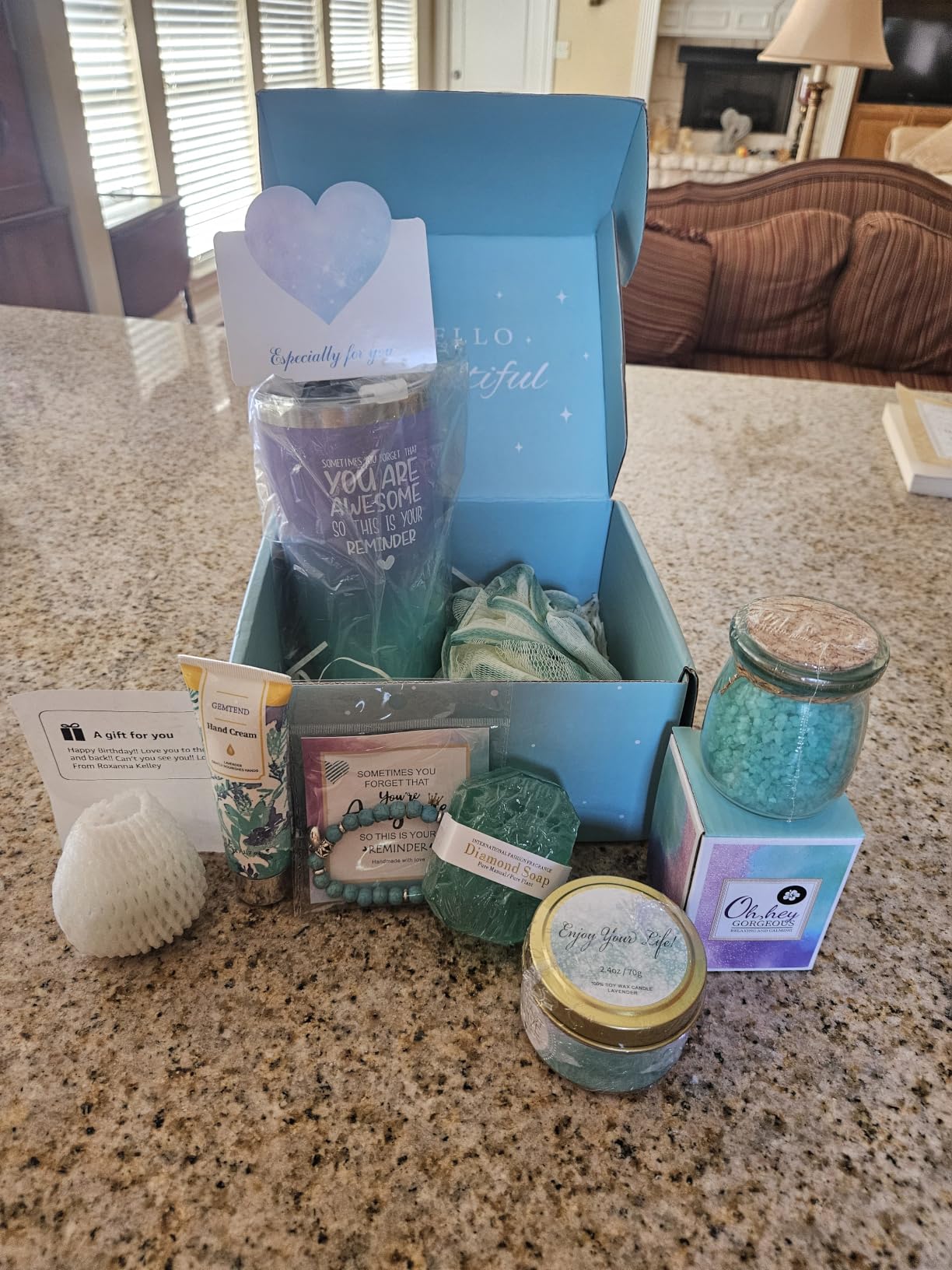 Birthday Gifts for Women, Relaxing Spa Gift Basket Self Care Gift customer photo 1