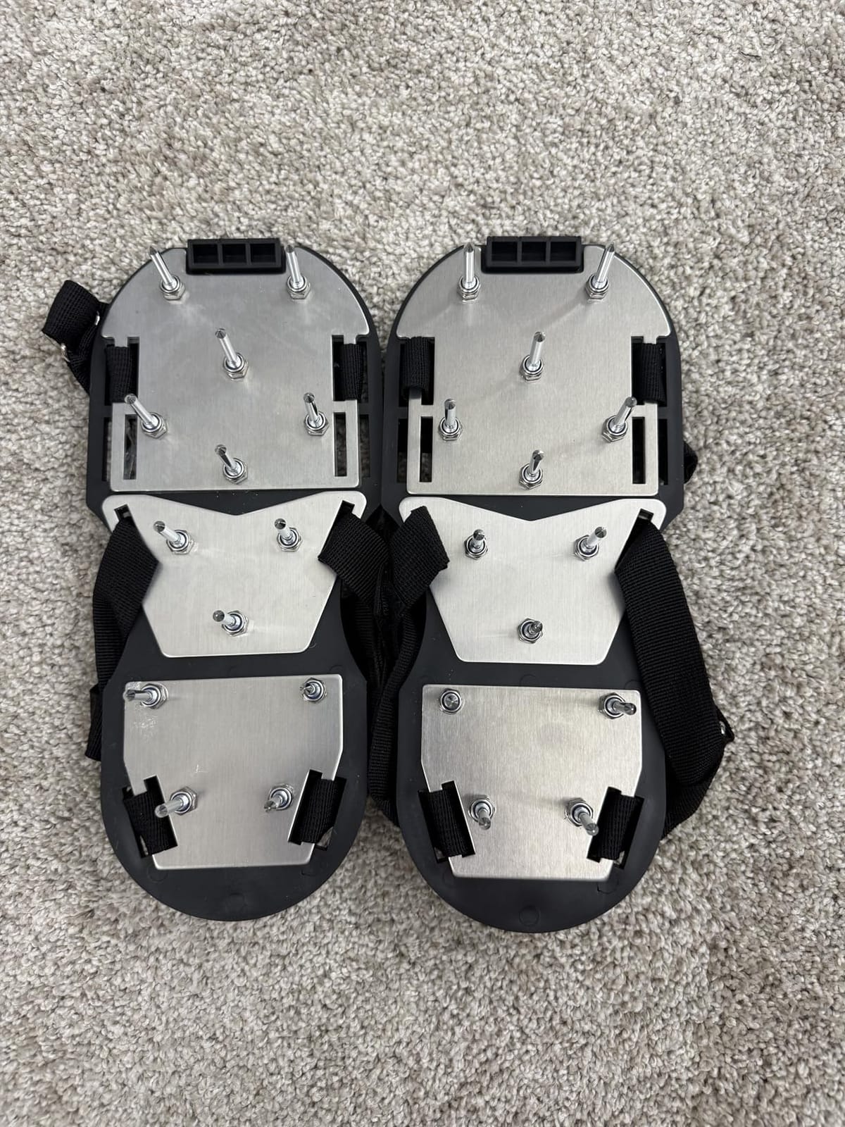 Lawn Aerator Shoes for Grass - Pre-Assembled Grass Aerator Shoes for Lawn - Soil Yard Aerator Tool for Aerating Patio Garden, Black customer photo 1