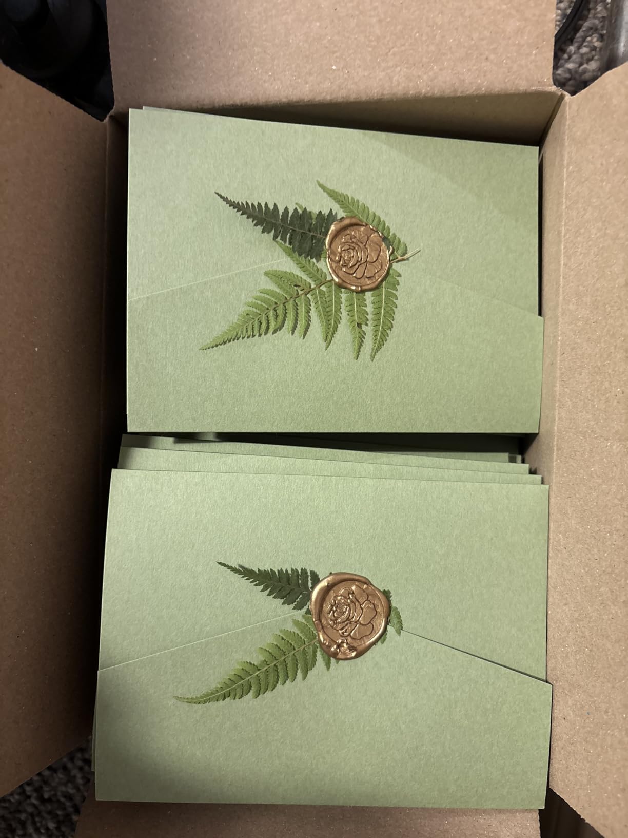 Fabbay 200 Pcs Pressed Dried Flowers Leaves Real Natural Ferns Dried Leaves Plant Dried Greenery for Resin Art Arrangements Home Wedding DIY Crafts Decors Card Scrapbooking customer photo 2