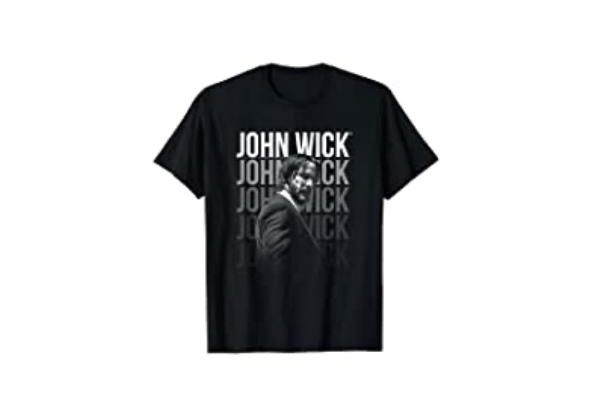 John Wick Classic Fit Logo T-Shirt - Cotton Crew Neck Short Sleeve, Black customer photo 2