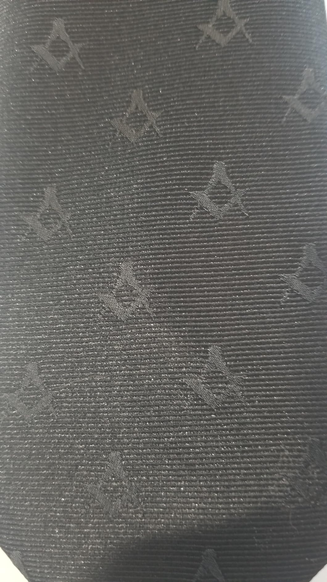 Mens Freemasons Masonic Black Woven Neck Tie customer photo 1