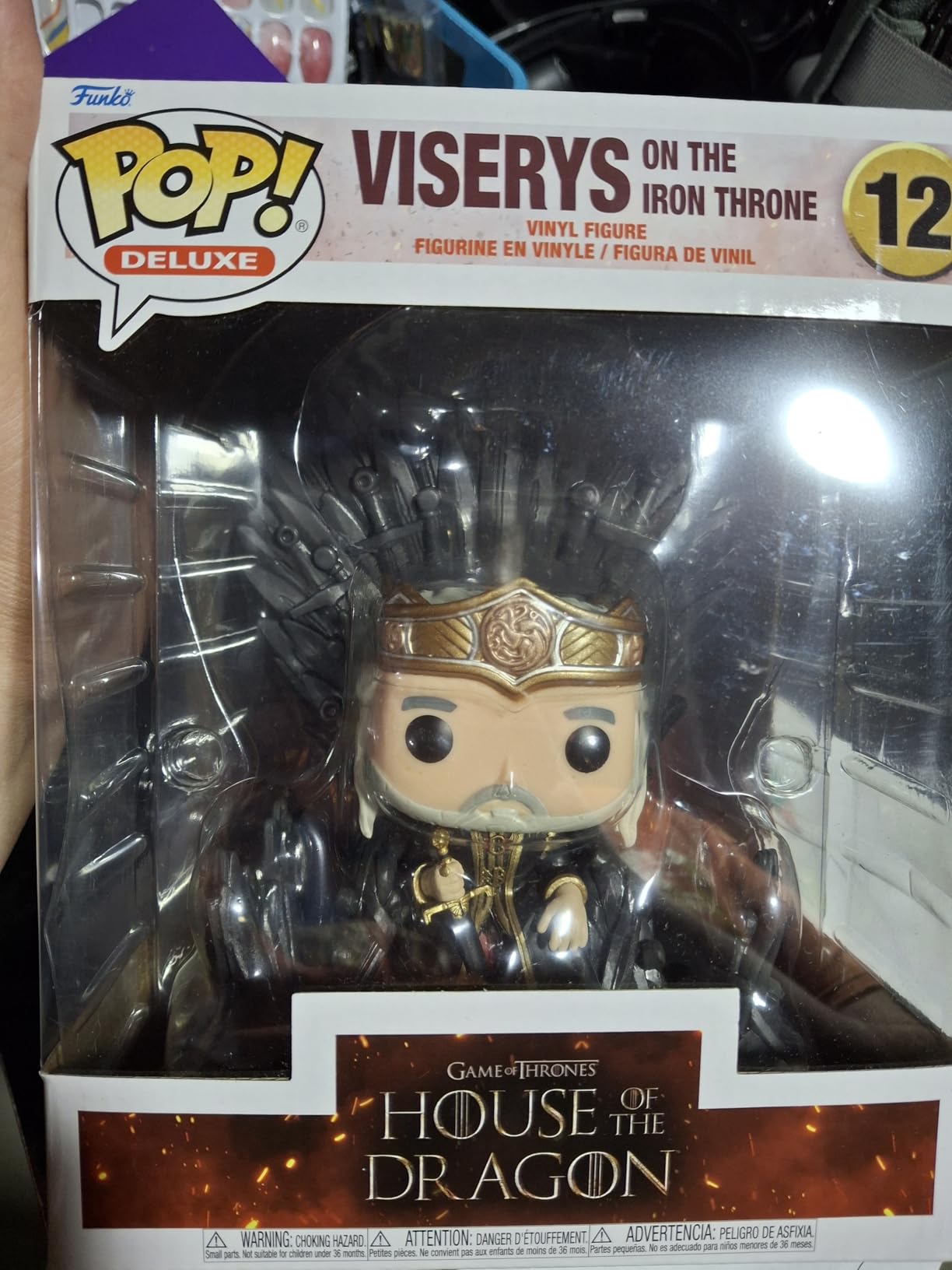 Funko POP! Deluxe: House of The Dragon - King Viserys Targaryen on Throne - Collectable Vinyl Figure - Gift Idea - Official Merchandise - for Kids & Adults - TV Fans - Model Figure for Collectors customer photo 2