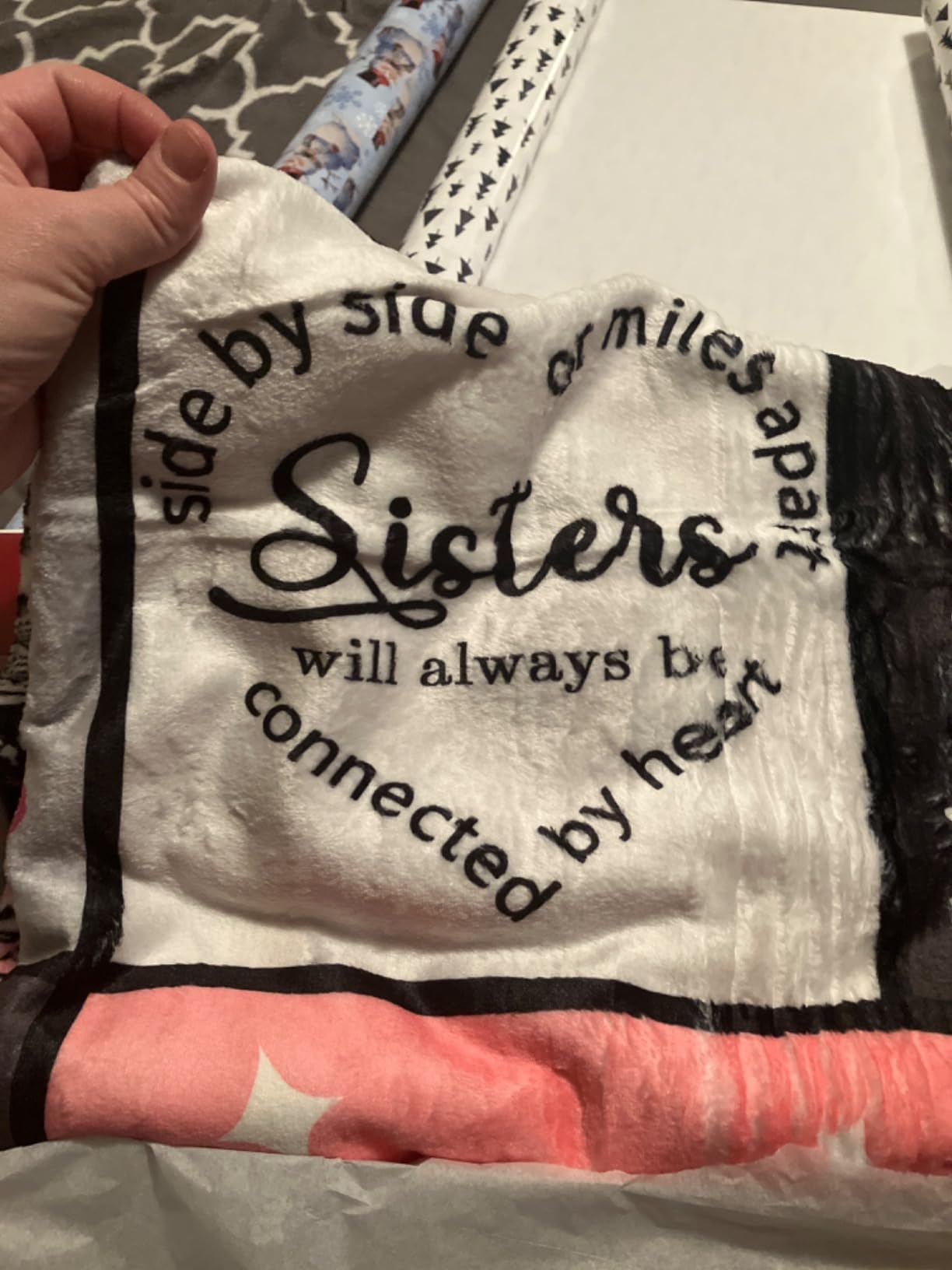 Ruvinzo Sister Gifts from Sis, Sisters Birthday Gift Idea, Best Sister Ever Gift for Women, Birthday Gifts for Sisters, Sis Soft Throw Blanket 60