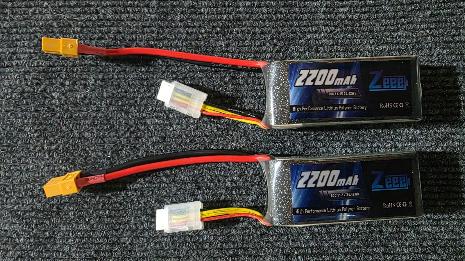 Zeee 3S Lipo Battery 2200mAh 11.1V 50C Shorty Pack Battery with XT60 Plug for RC Car Truck RC Vehicles Boat Drone RC Airplane Quadcopter Helicopter FPV Racing Hobby Models(2 Pack) customer photo 1