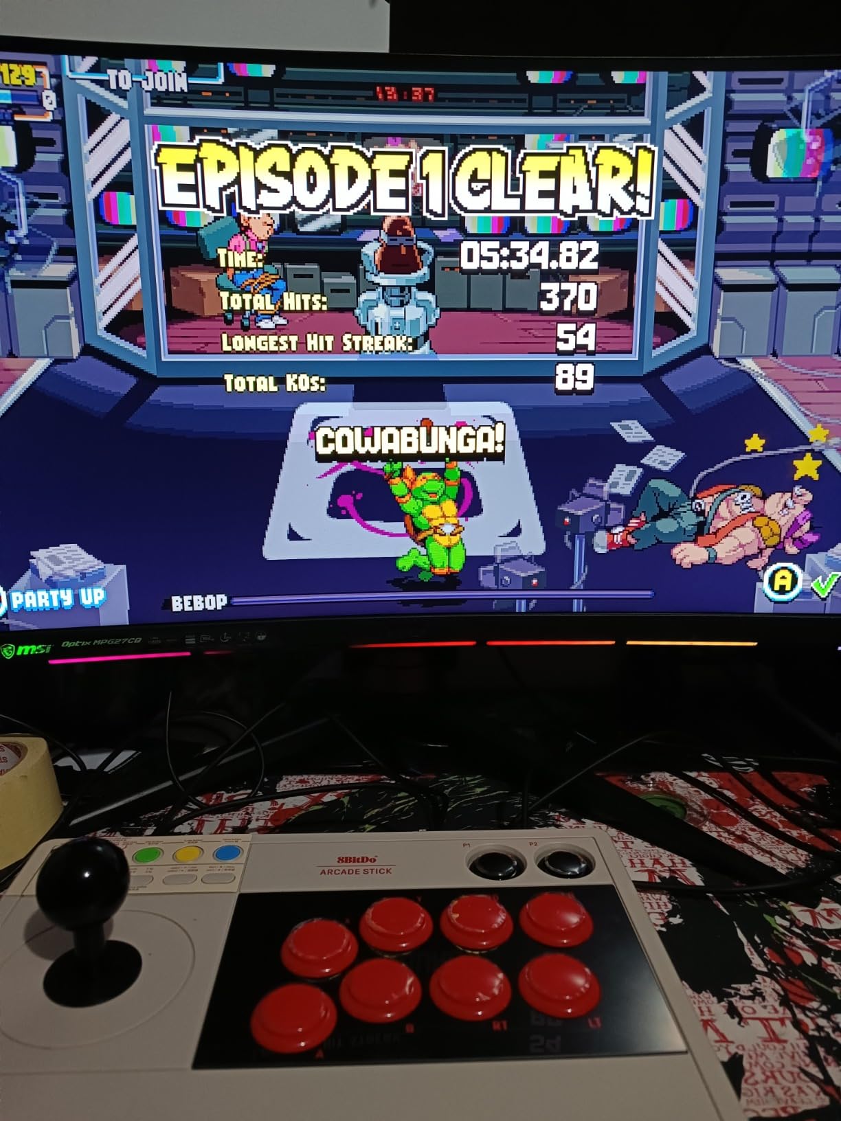 8Bitdo Retro Wireless Arcade Fight Stick for Switch/Switch 2, PC Windows customer photo 1