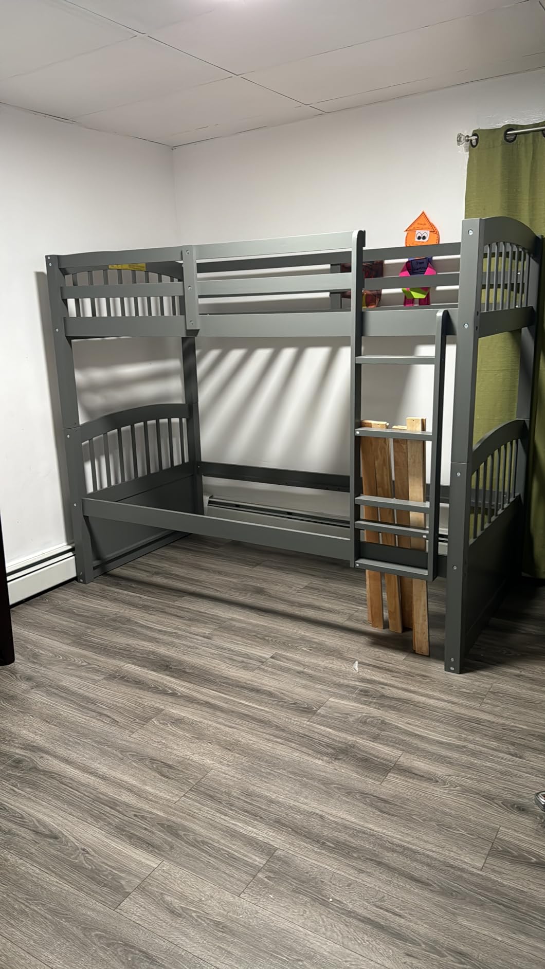 Harper&Bright Designs Twin Over Twin Bunk Bed with Trundle, 3 Storage Drawers, Safety Rail, and Removable Ladder, Can be Separated into 3 Bed, White customer photo 2