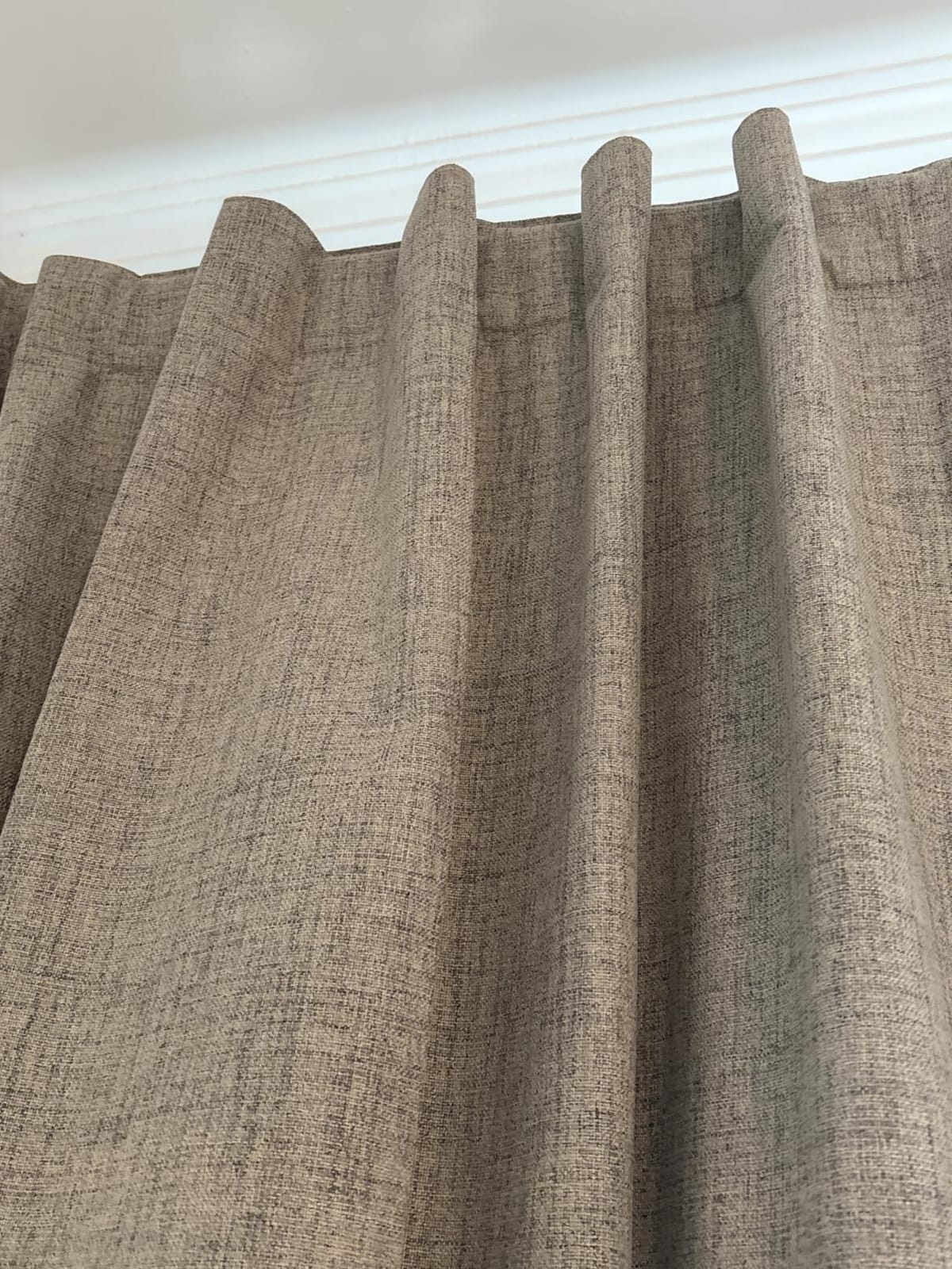 Joydeco 100% Blackout Curtains for Bedroom - Nature Linen 84 Inch Long customer photo 1