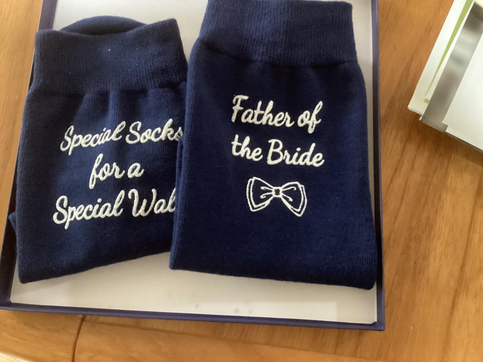 Zmart Wedding Gifts for Men - Father of the Bride, Dad of the Groom Socks, Groom Gifts customer photo 2