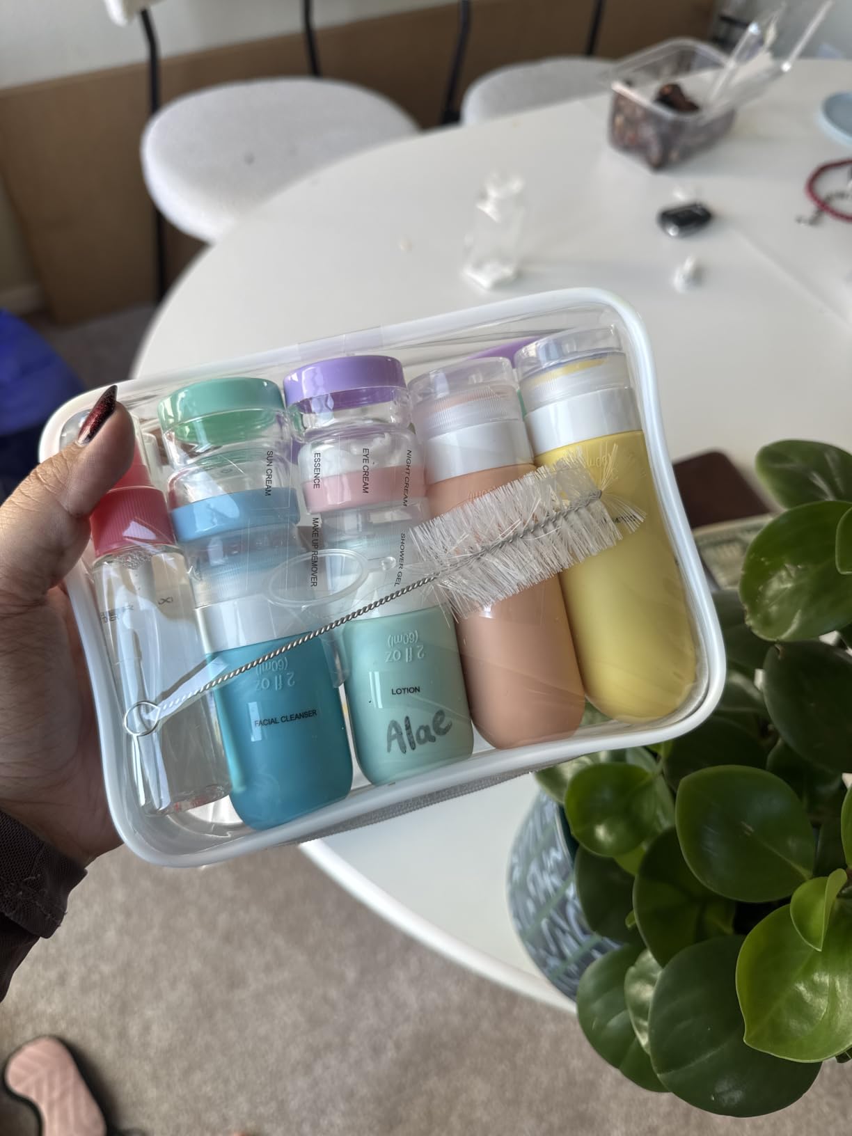 18pack Travel Bottles for Toiletries,TSA Approved Silicone Travel Containers for Toiletries,Leak Proof Refillable Liqus Shampoo And Conditioner travel Essentials toiletry Bottles customer photo 2