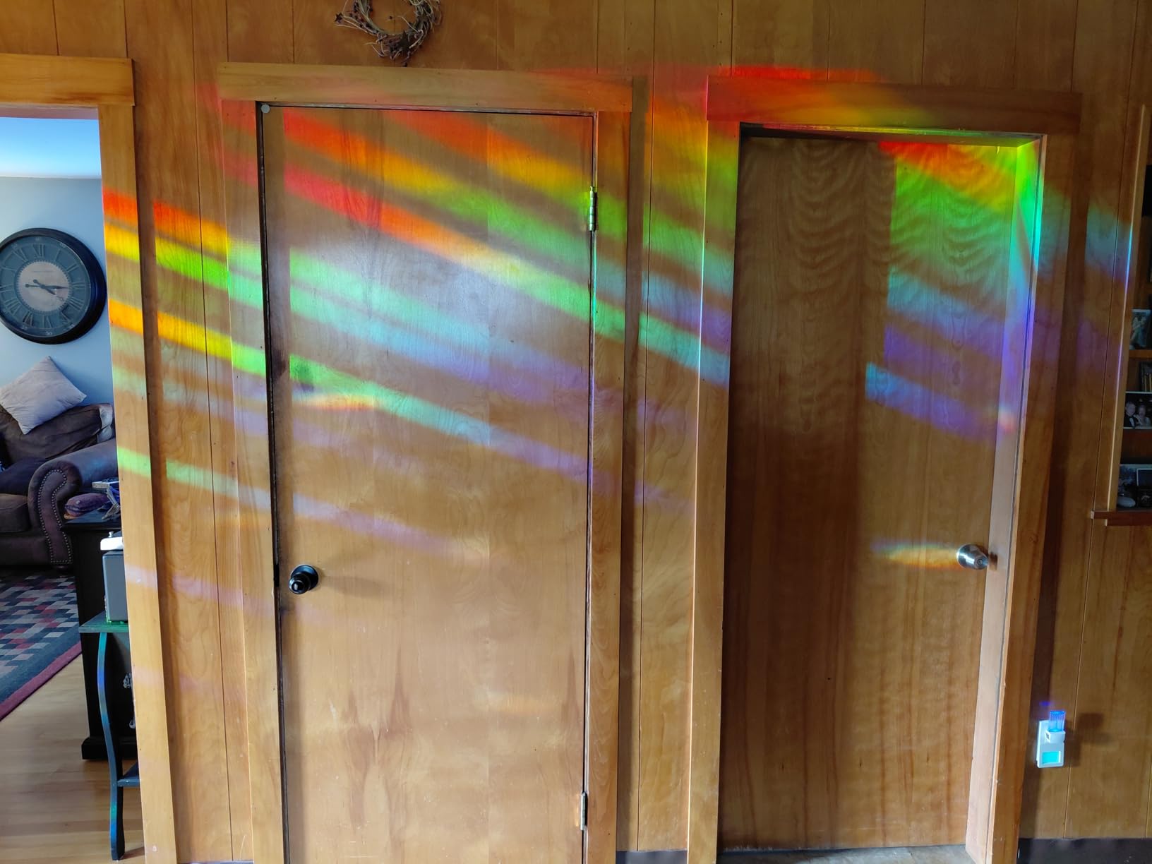 2PCS Long Crystal Suncatcher Prisms for Windows (Rect ABColor) customer photo 2