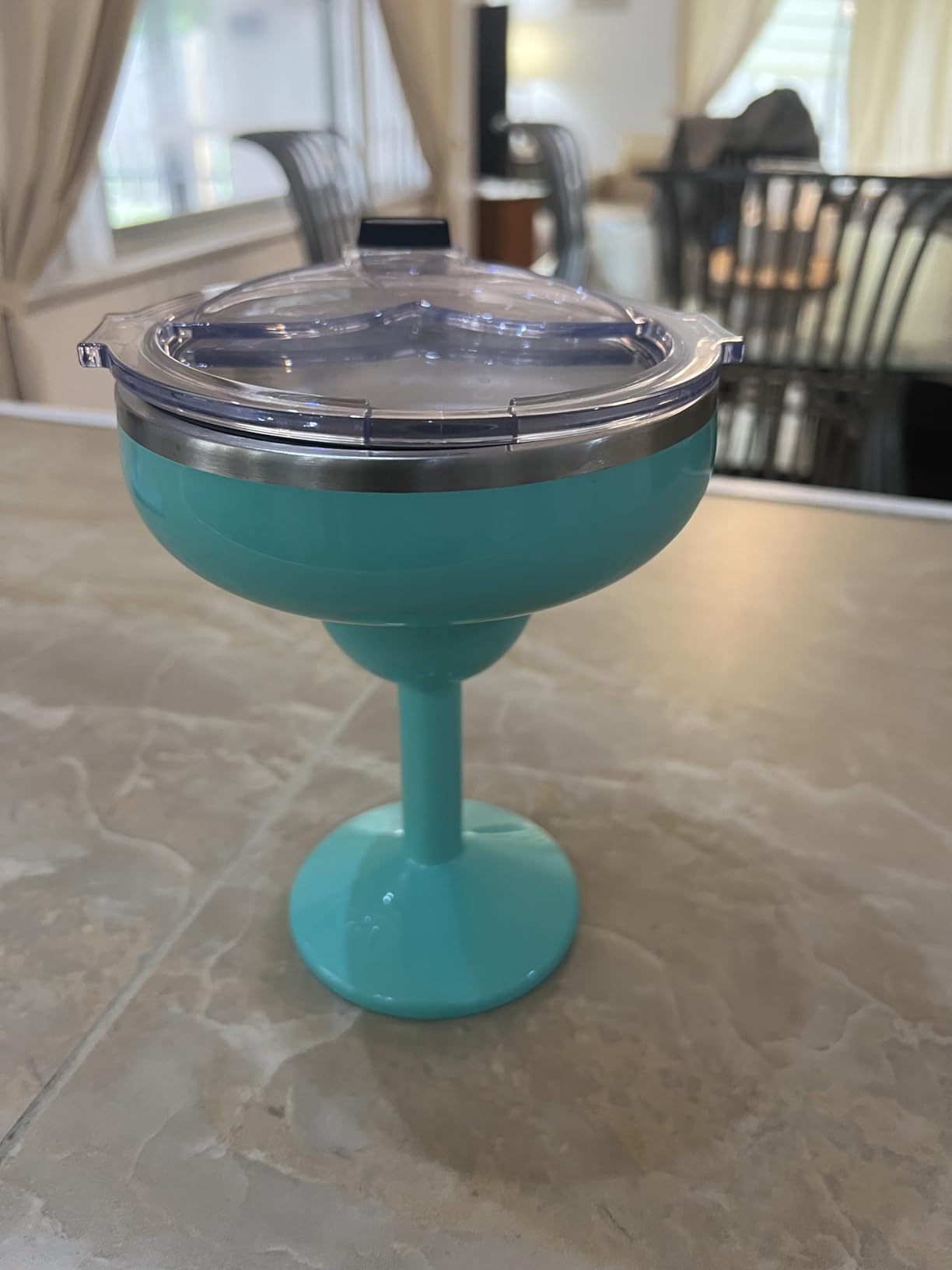 ORCA Rita | Temperature Insulated, Stainless Steel Margarita Glass, Lidded Tumbler for Cocktails, Wine & Cold Drinks — Seafoam customer photo 2