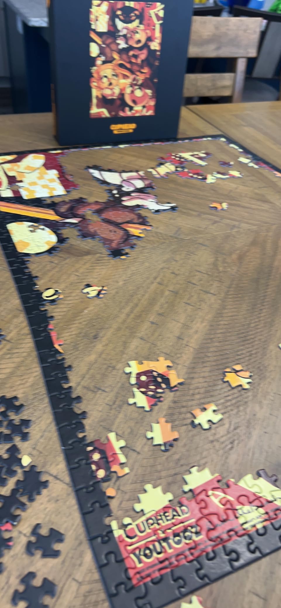 Youtooz 1000-Piece Cuphead Jigsaw Puzzle, Official Licensed Collectible from Cuphead Video Game, By Youtooz Puzzle Collection customer photo 2