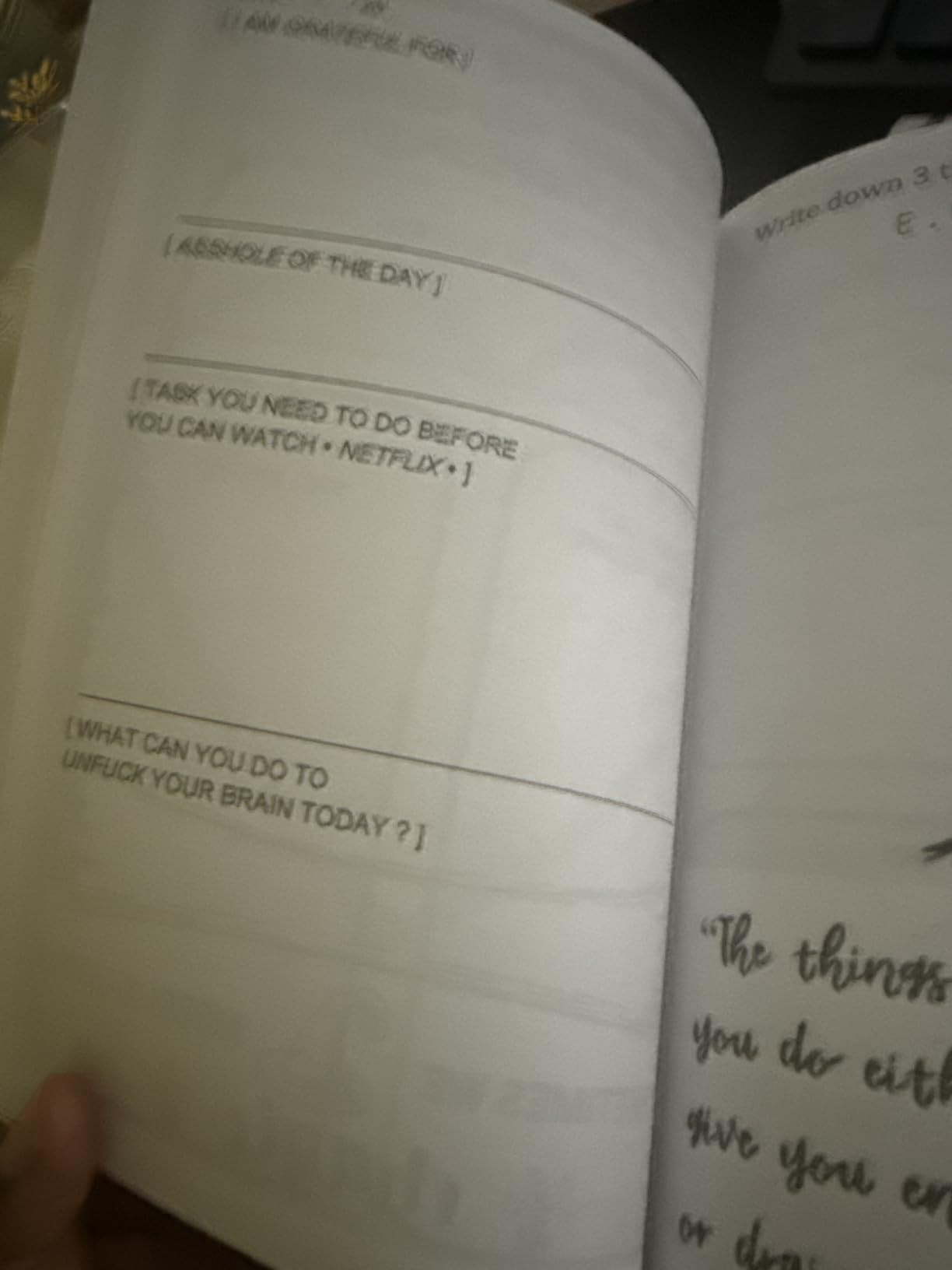 Fuck It: A Guided Self-Love and Gratitude Journal for Women to Unfuck Your Life, Exhale the Bullshit, and Love Who You Are customer photo 1