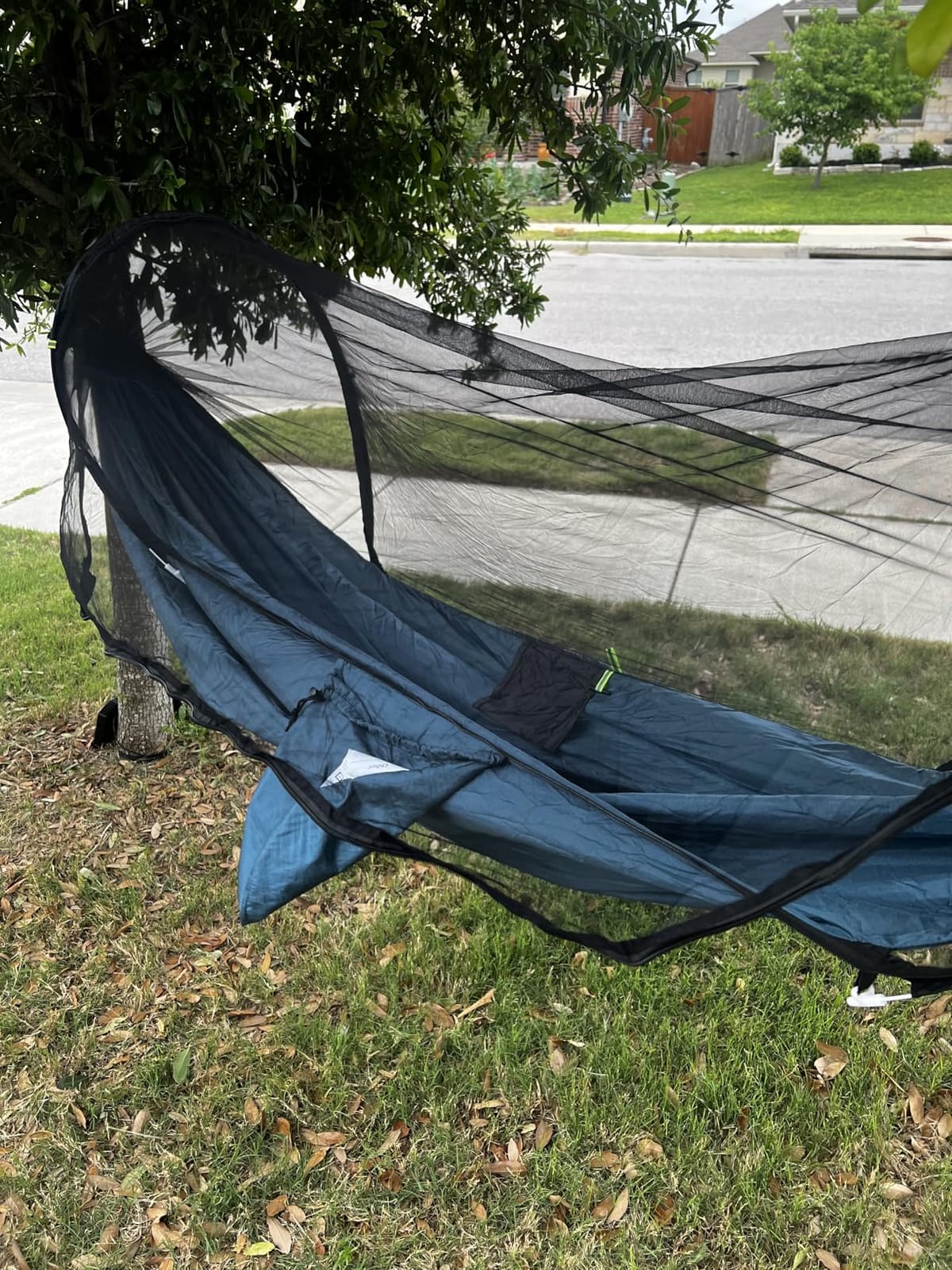 Chihee Ultra-Light Travel Camping Hammock Pop-up Net Hammock 660lbs Load Capacity, Breathable, Quick-Drying Parachute Nylon 2 Premium Carabiners, 2 Tree Slings Included for Outdoor Backpacking Hiking customer photo 1