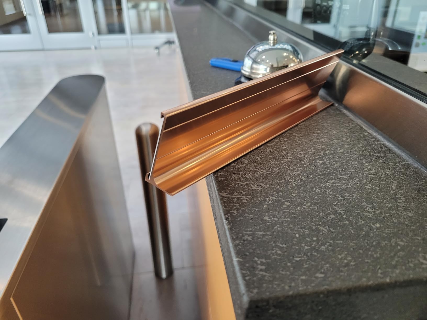 Signs ByLITA Notary Services Available Here Rose Gold Frame Desk Sign customer photo 1