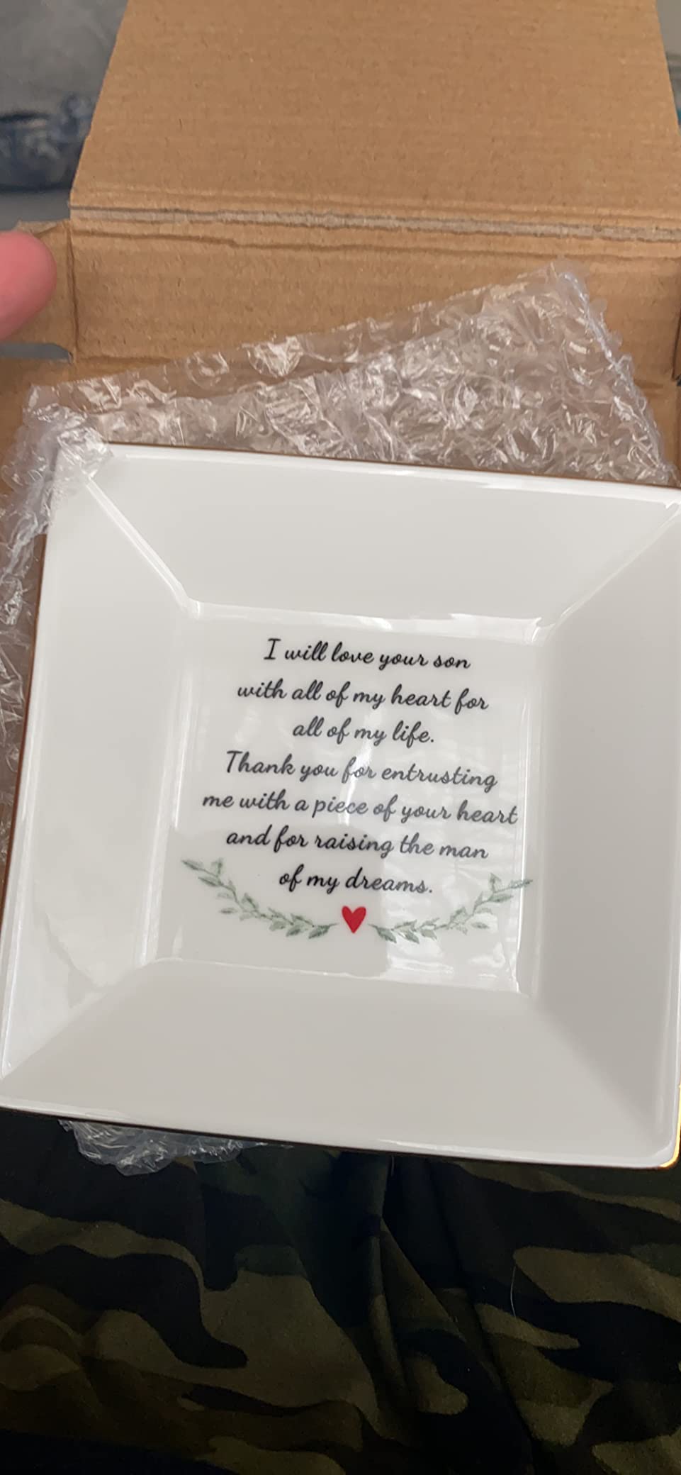 SUNBMO Sister of The Bride Ceramic Jewelry Ring Dish, Wedding Gift for Sister of The Bride from Bride, Best Sister Gift from Sister, Friendship Gift for Sister Friend customer photo 1