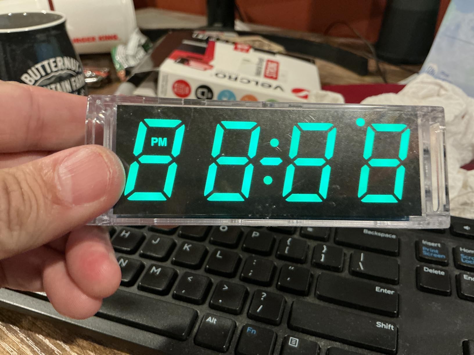 DIY Electronic Clock Kit 4 Digital Tube Green LED Time Week Temperature Date Display with Shell Soldering Project customer photo 1