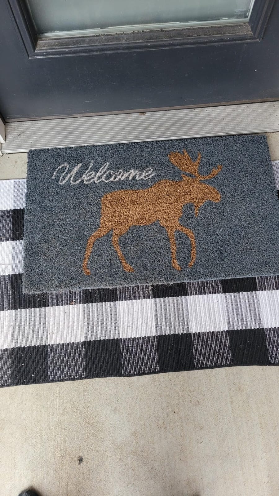 HF by LT Moose Silhouette 100% Coir Doormat, 18 x 30 inches, Naturally Durable, PVC-Backing, Sustainable customer photo 1