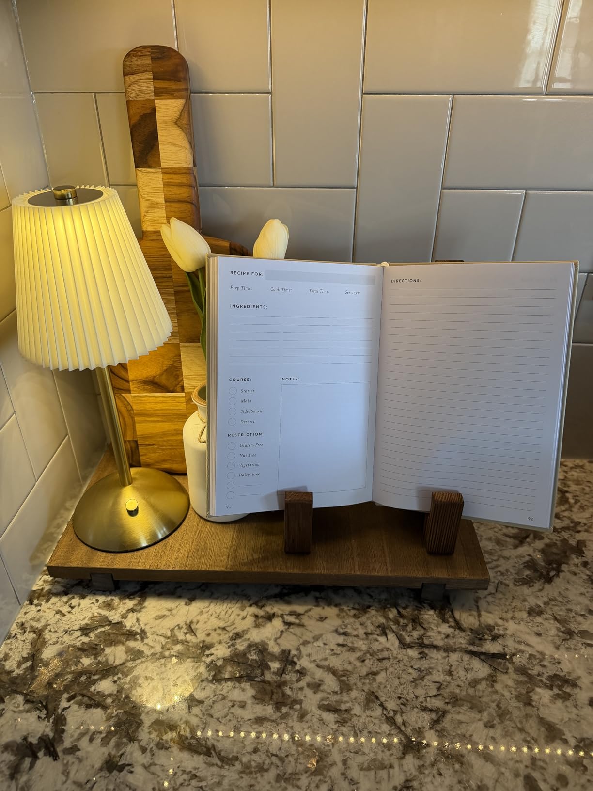 Aesthetic Blank Recipe Book To Write In and Organize Your Own Recipes customer photo 2