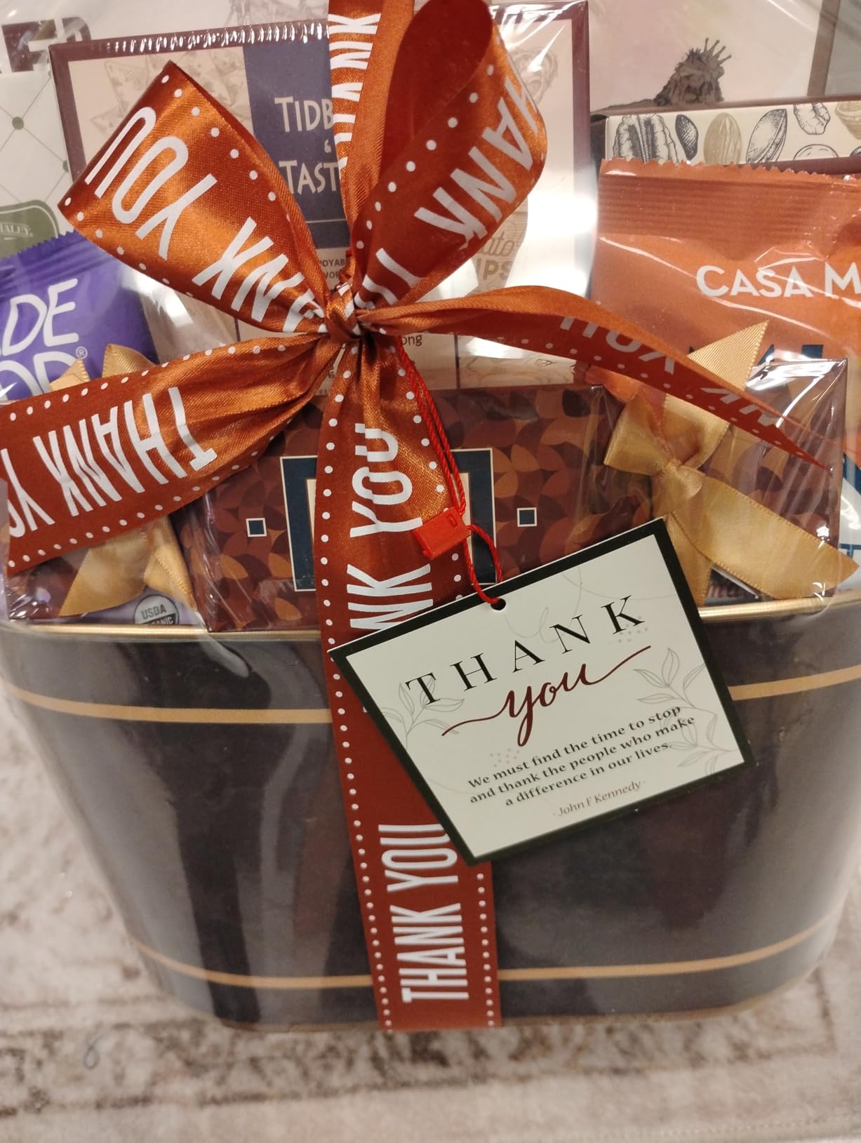 Broadway Basketeers Ornate Thank You Gift Basket of Savory Snacks & Sweet customer photo 1