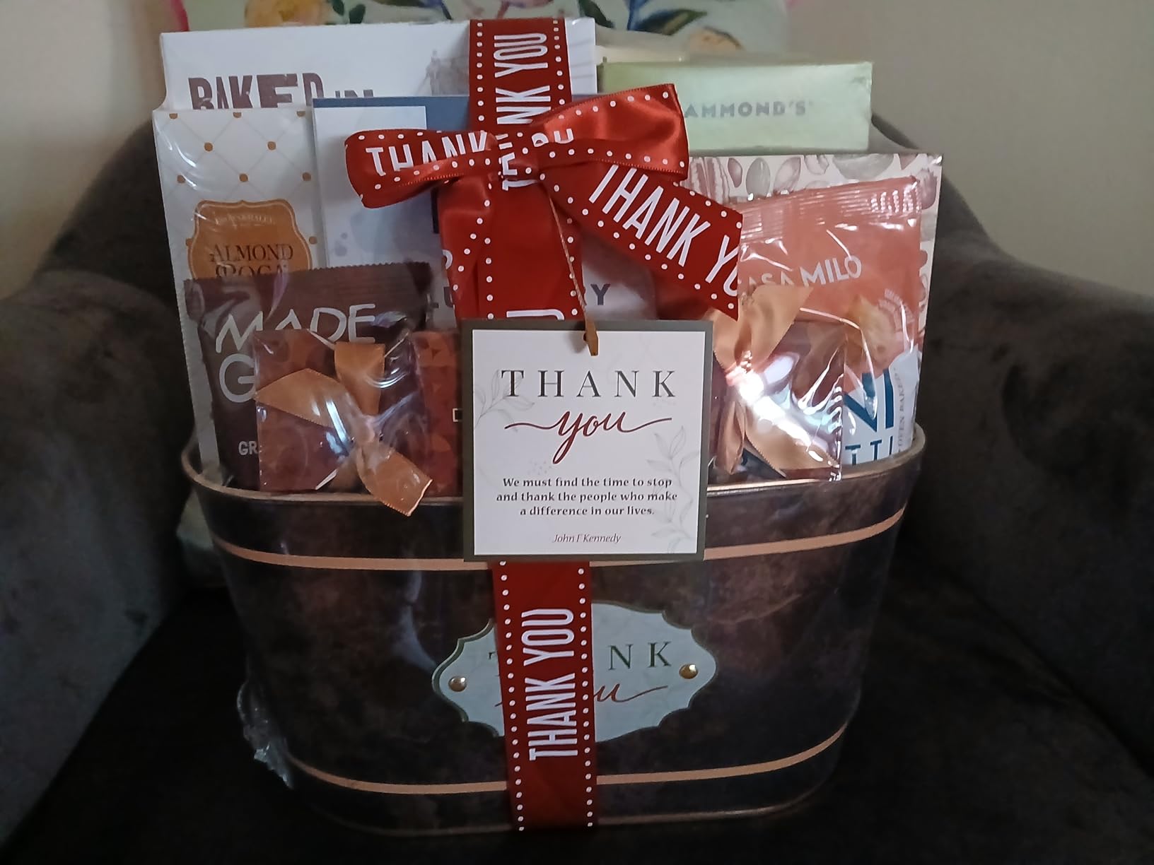 Broadway Basketeers Ornate Thank You Gift Basket of Savory Snacks & Sweet customer photo 2