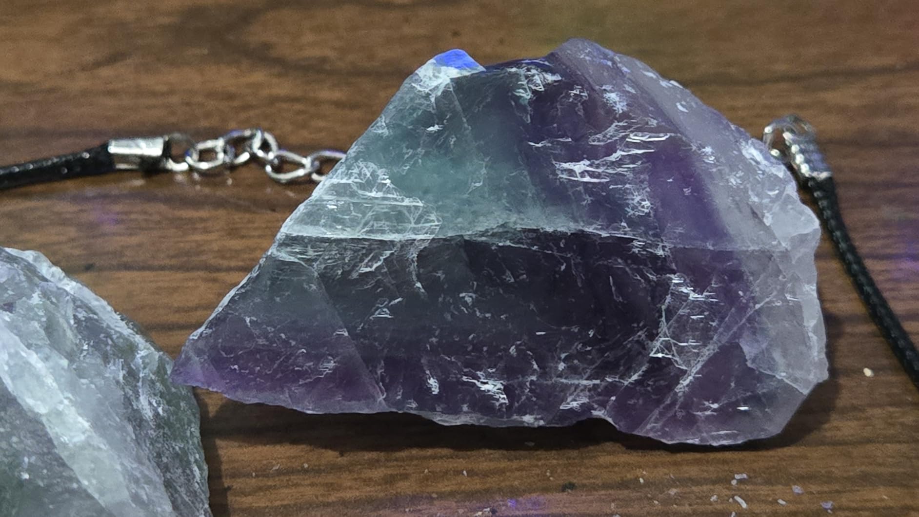 Luckeeper 0.5 lb Rough Crystals Bulk Raw Rainbow Fluorite Healing Stones for Tumbling, Wire Wrapping, Wicca Reiki, Meditation customer photo 2
