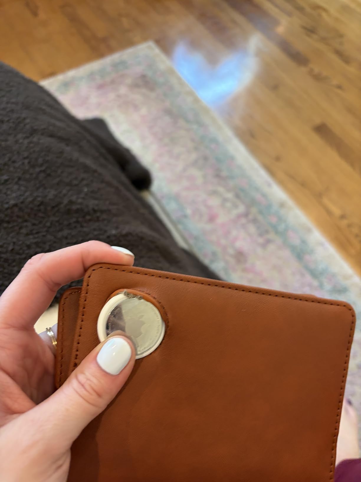 Stouchi AirTag Passport Holder - Slim RFID Travel Wallet | Ultra-slim, Waterproof PU Leather, 5 Card Slots, RFID Blocking, AirTag Slot - Perfect for US Passports, Snug for EU customer photo 1