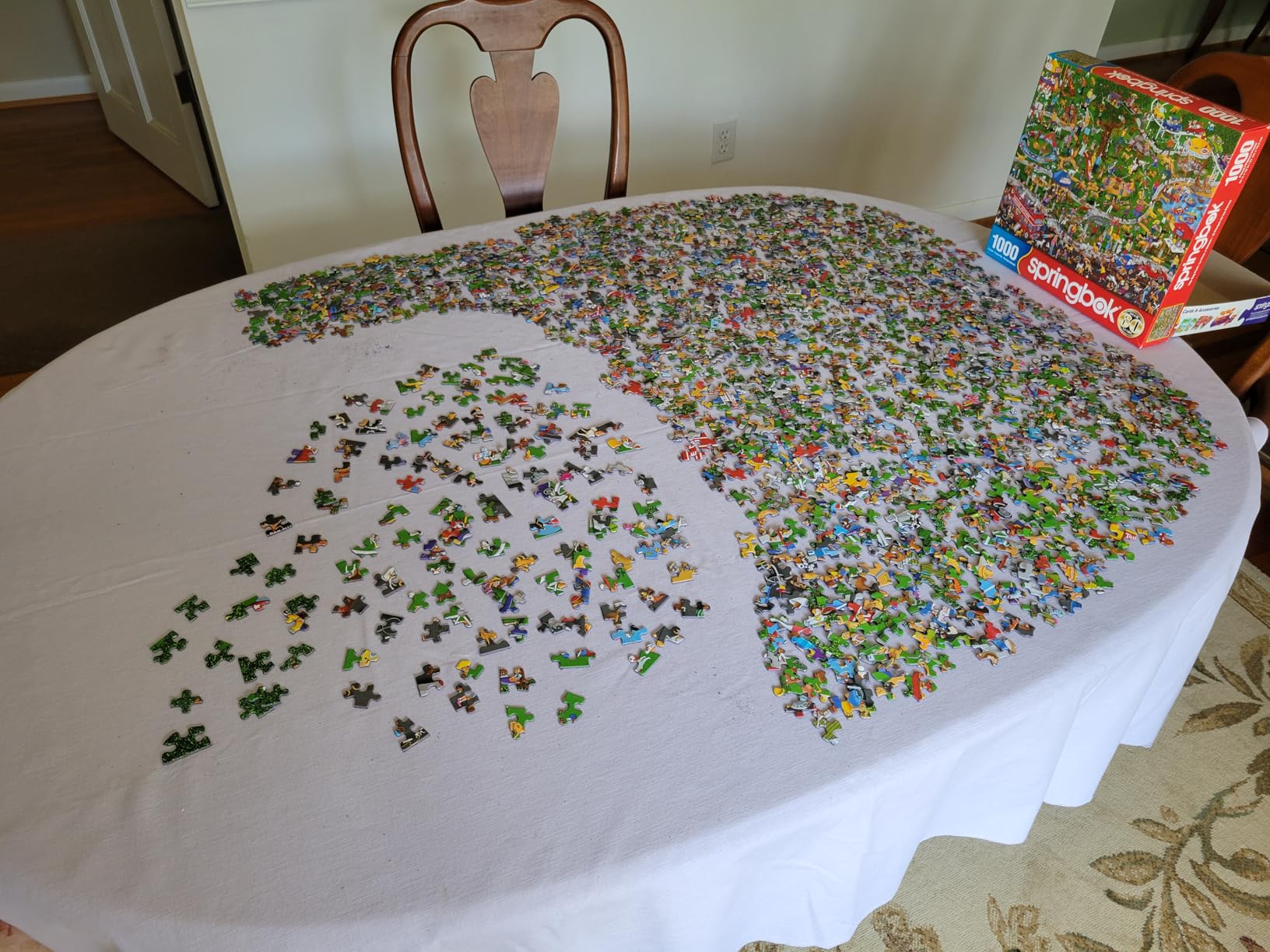 Springbok Dog Park 1000 Piece Jigsaw Puzzle for Adults | Search and find puzzle with Unique Cut Pieces, Made in USA, Eco-Friendly Materials for family fun and challenge customer photo 1