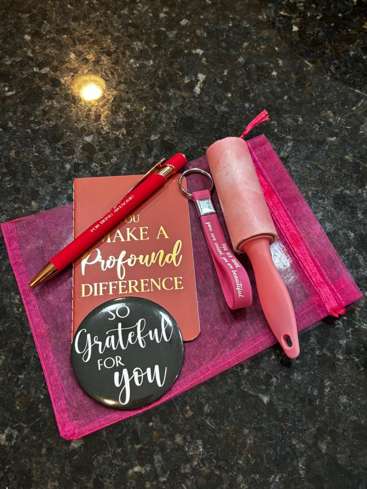 48 Pcs Thank You Gifts Bulk Motivational Pens Inspirational Notepads Set, Mini Motivational Notebooks and Ballpoint Pens, Inspirational Appreciation Gifts for Employee Teacher Staff Volunteer Coworker customer photo 2