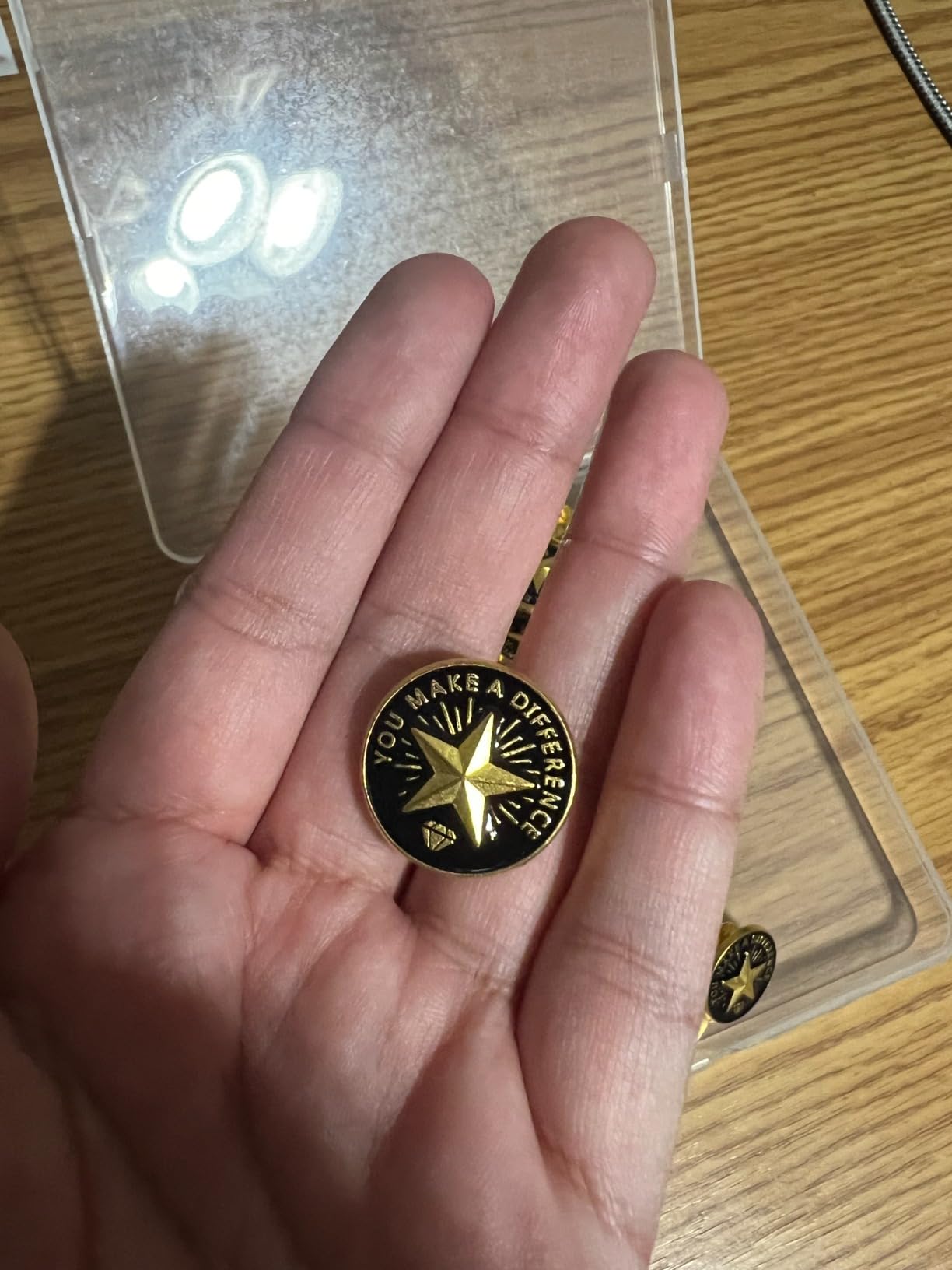 Ceenna 50 Pcs Employee of the Month Star Lapel Pins, Make A Difference customer photo 1
