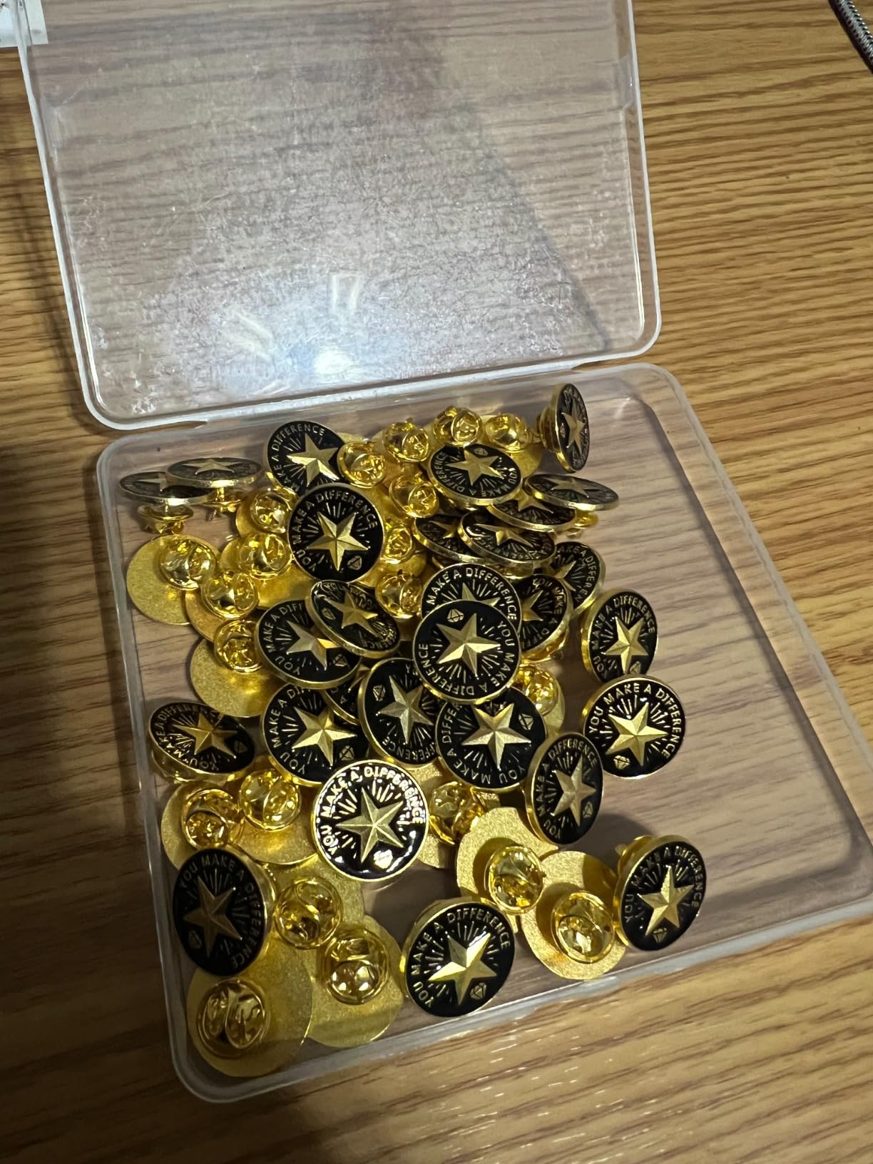 Ceenna 50 Pcs Employee of the Month Star Lapel Pins, Make A Difference customer photo 2