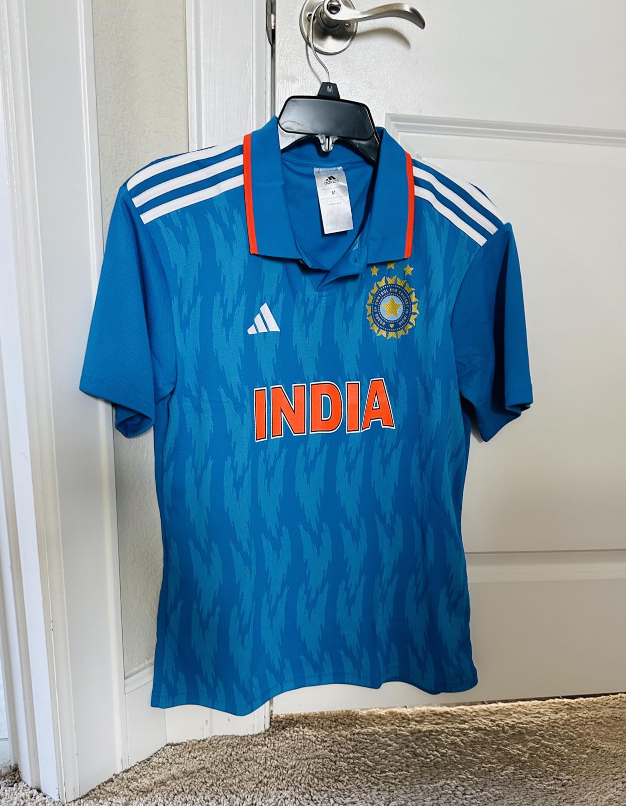 adidas Mens Official India Cricket ODI Fan Coat customer photo 2