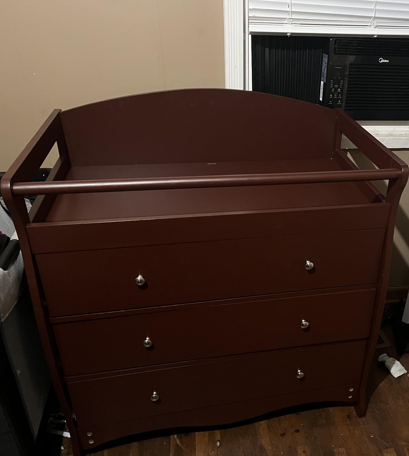 Karl home Changing Table Dresser Baby Diaper Changing Station, White customer photo 2