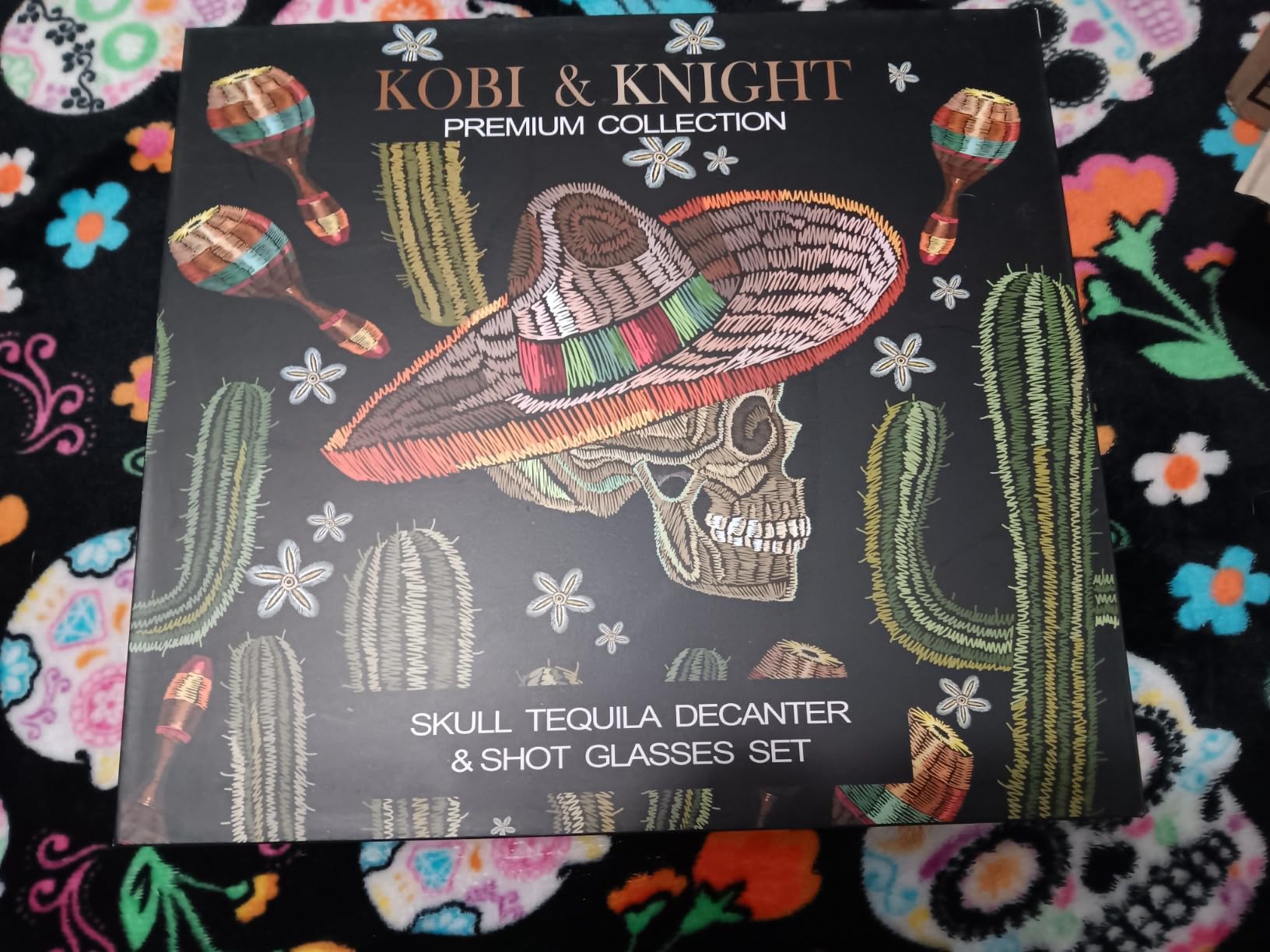 Kobi & Knight Skull Tequila Decanter Set - Handmade Glass Skull Liquor Decanter with 6 Shot Glasses - Tequila Set in Gift Box - Creative Tequila Party, Bar Decorations - Cool Tequila Gifts customer photo 1