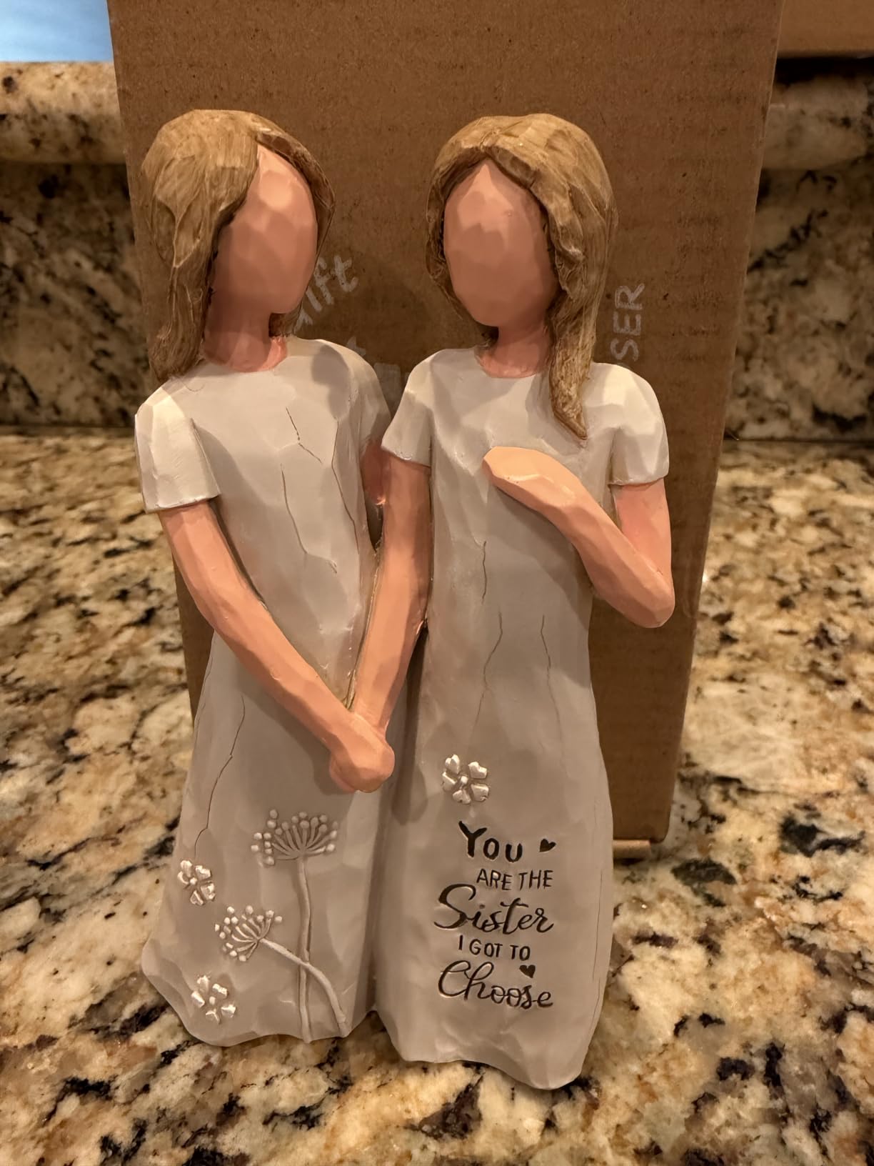 BORLESTA Best Friend Birthday Gifts for Women, Sister Figurines | Resin Hand-painted Statue Friendship Gifts customer photo 1