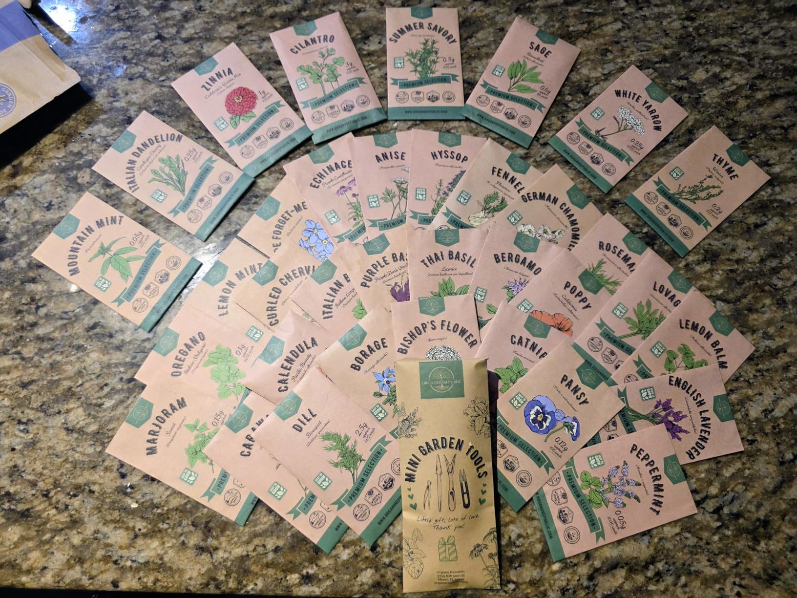 35 Medicinal & Tea Herb Seeds Variety Pack for Indoor & Outdoors. 16,335+ Non-GMO Heirloom Garden Seeds: Anise, Bergamot, Borage, Cilantro, Chamomile, Dandelion, Rosemary Seeds & More customer photo 1