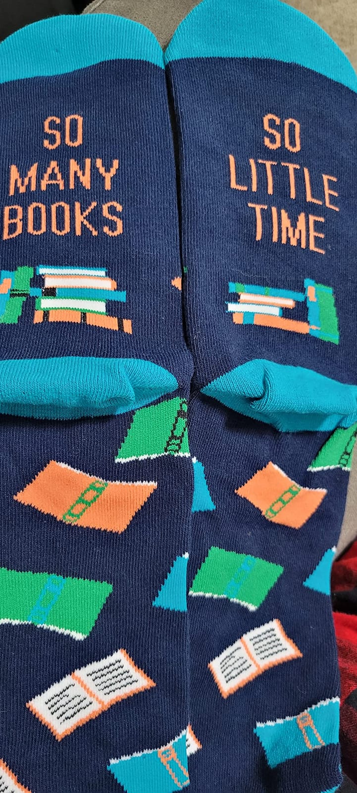 Lavley Book Socks for Men and Women Gifts for Readers and Book Lovers customer photo 2