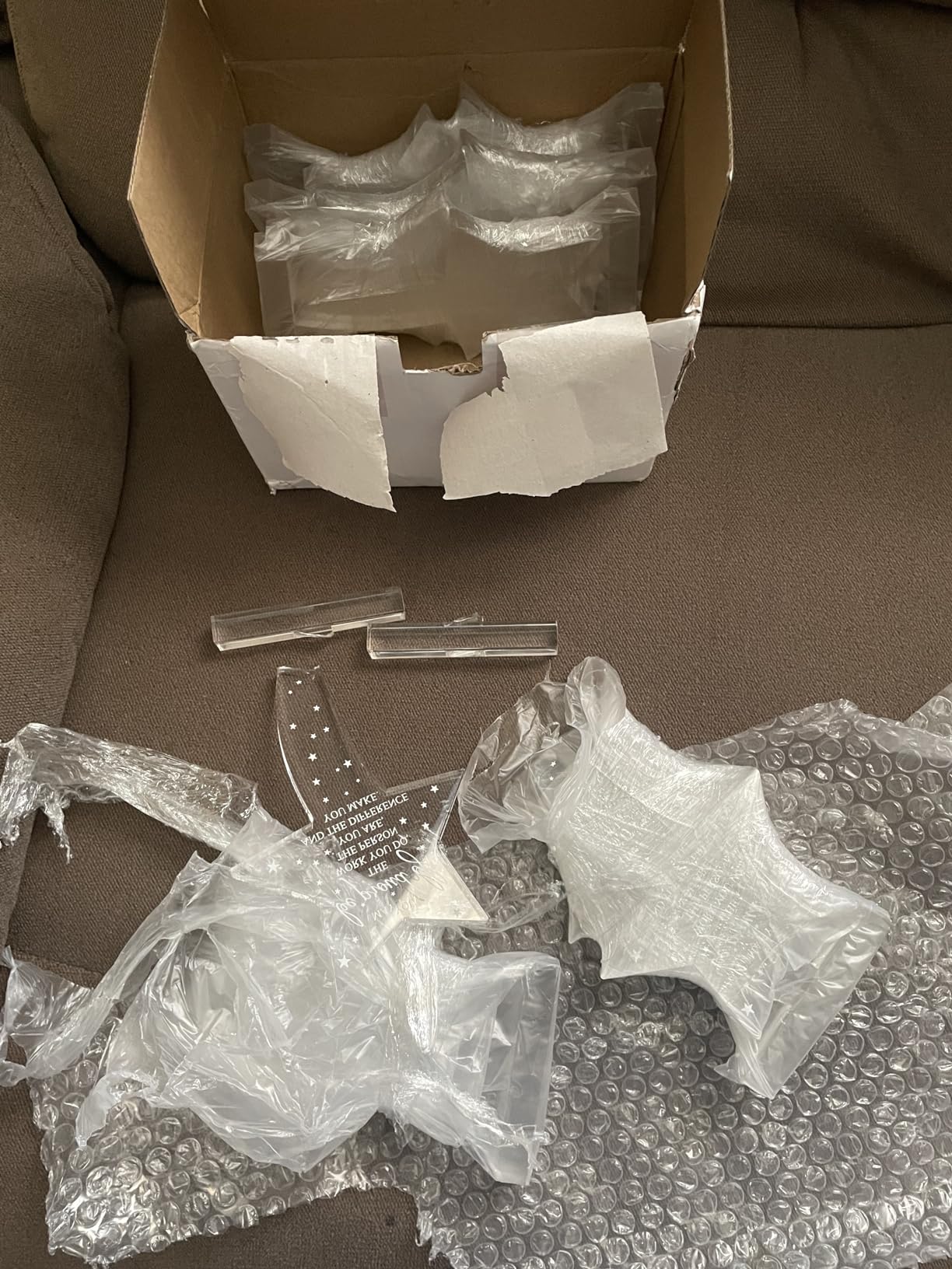 Bucherry 10 Pcs Employee Awards Thank You Trophies Acrylic, Stylish customer photo 2