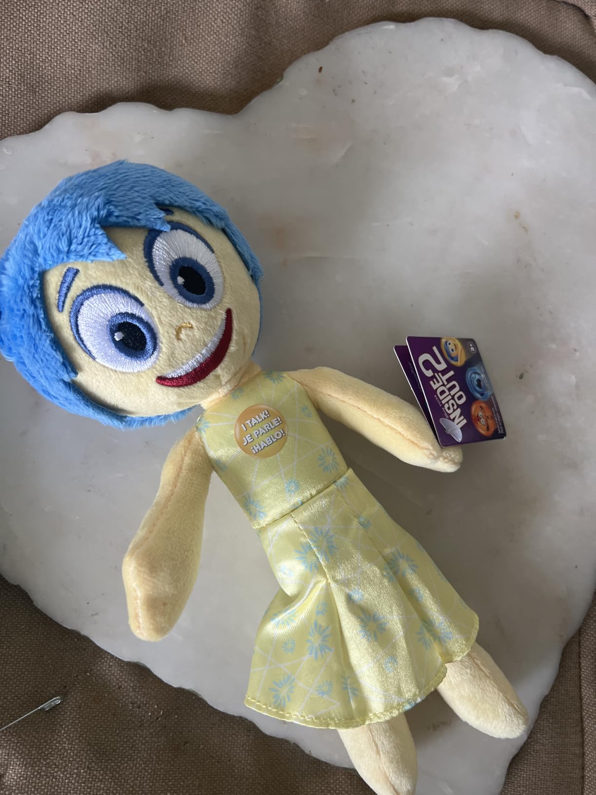 Inside Out 2 Talk It Out Small Plush - Joy, Kids Toys for Ages 3 Up by Just Play customer photo 1