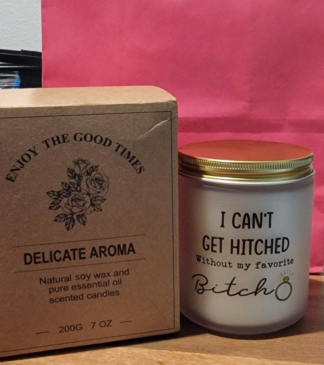 Maid of Honor Gifts from The Bride, Bridesmaid Proposal Candle customer photo 1
